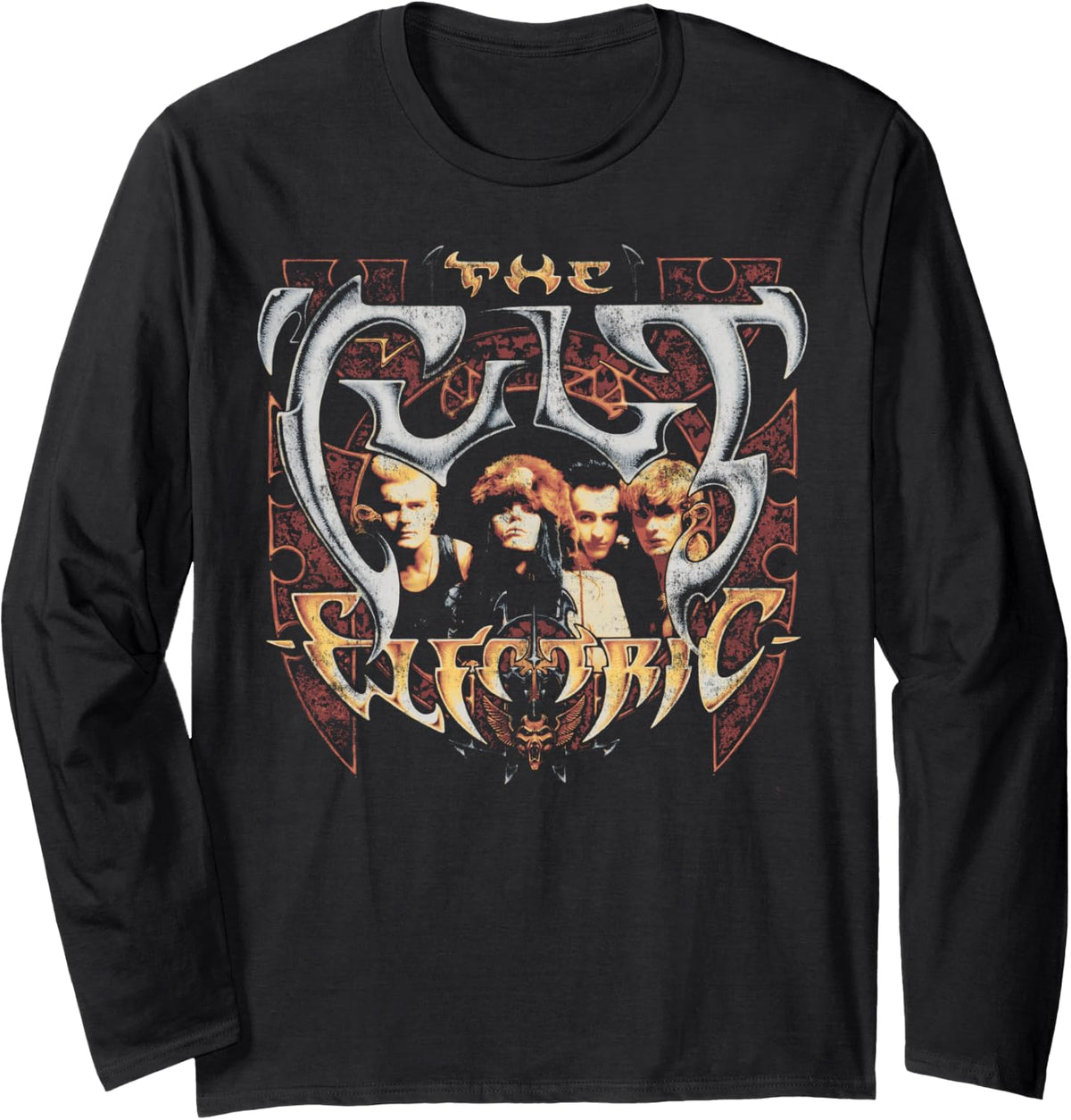 The Cult Album Cover Vintage Long Sleeve T-Shirt - Adult Unisex Black