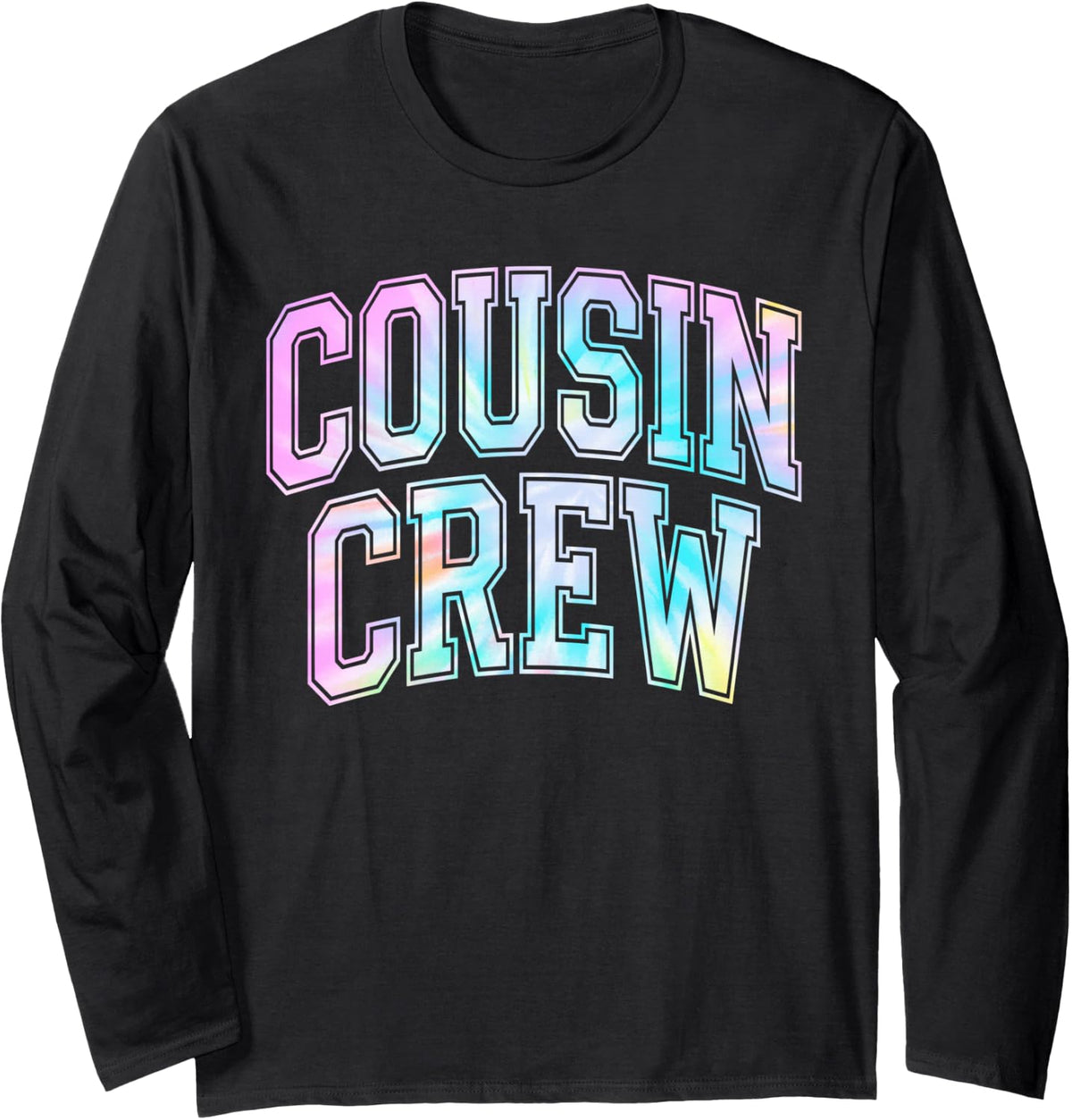 Cousin Crew Squad Family Group Matching Kids Toddler Long Sleeve T-Shirt - Adult Unisex Black