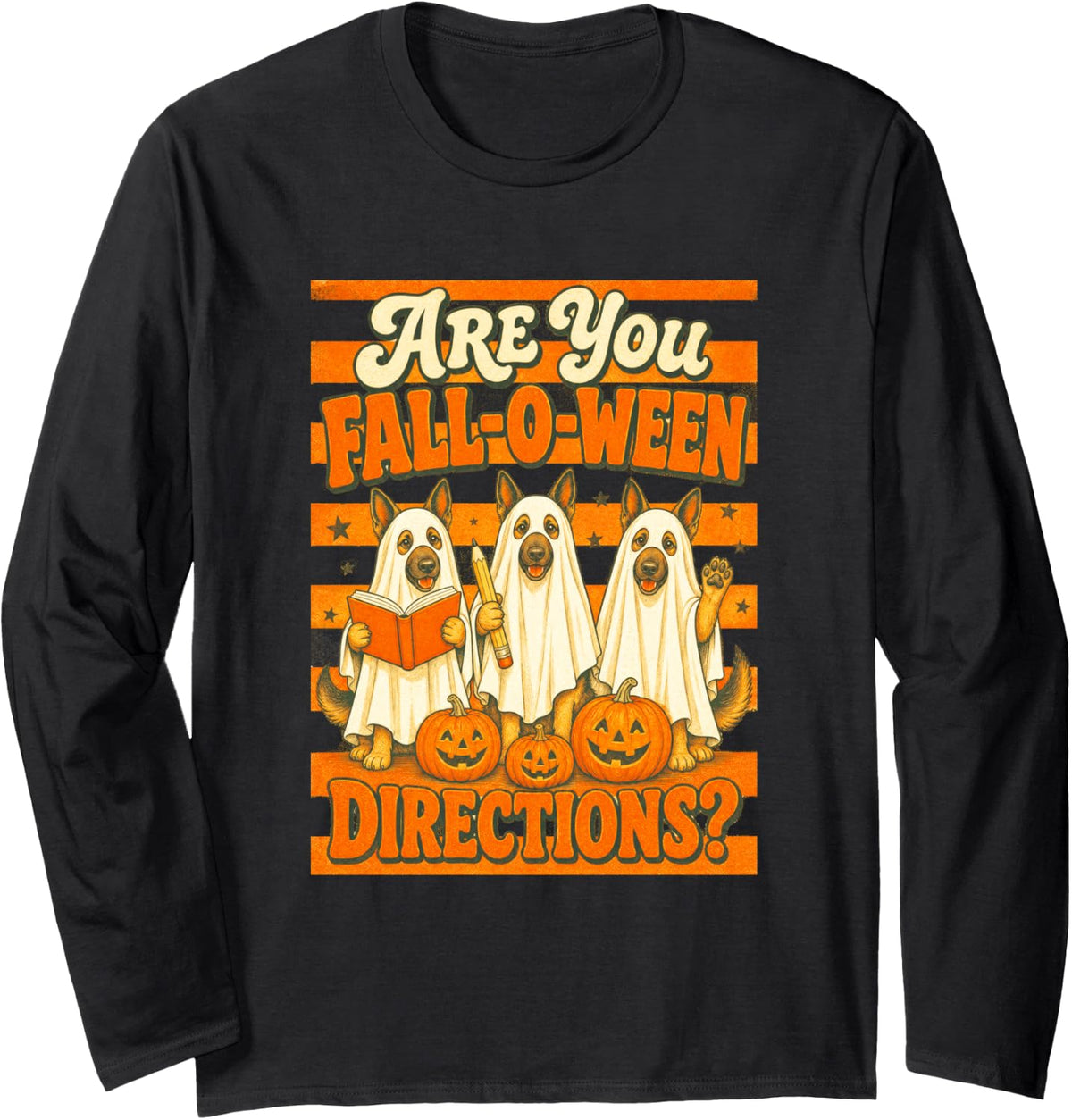 Halloween Long Sleeve T-Shirt - Adult Unisex Black