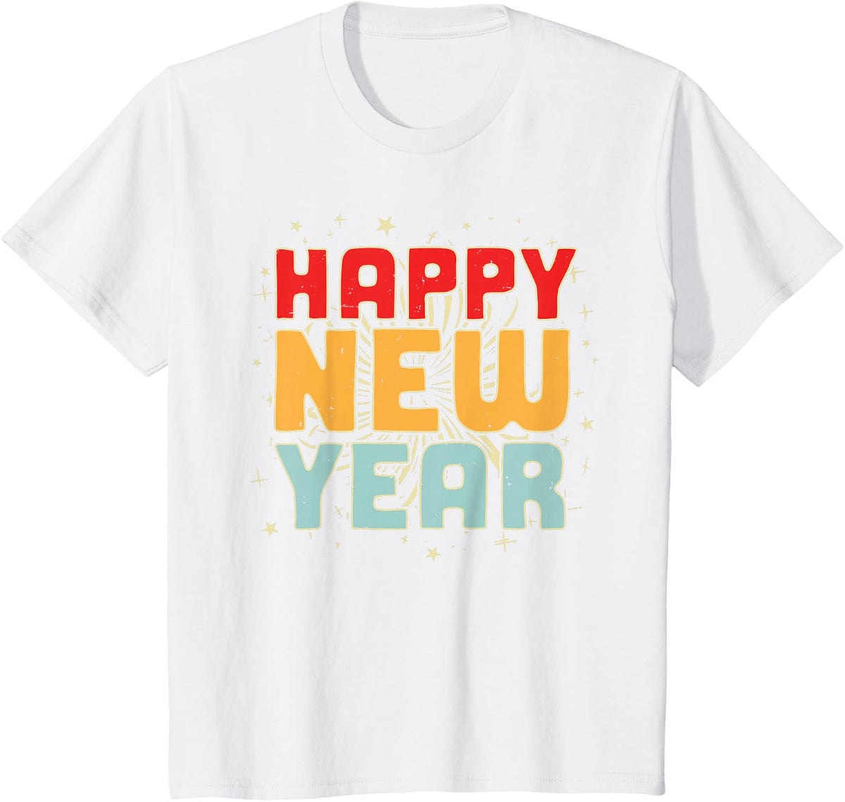 Happy New Year 2026 New Years Eve Party Countdown Fireworks T-Shirt - White