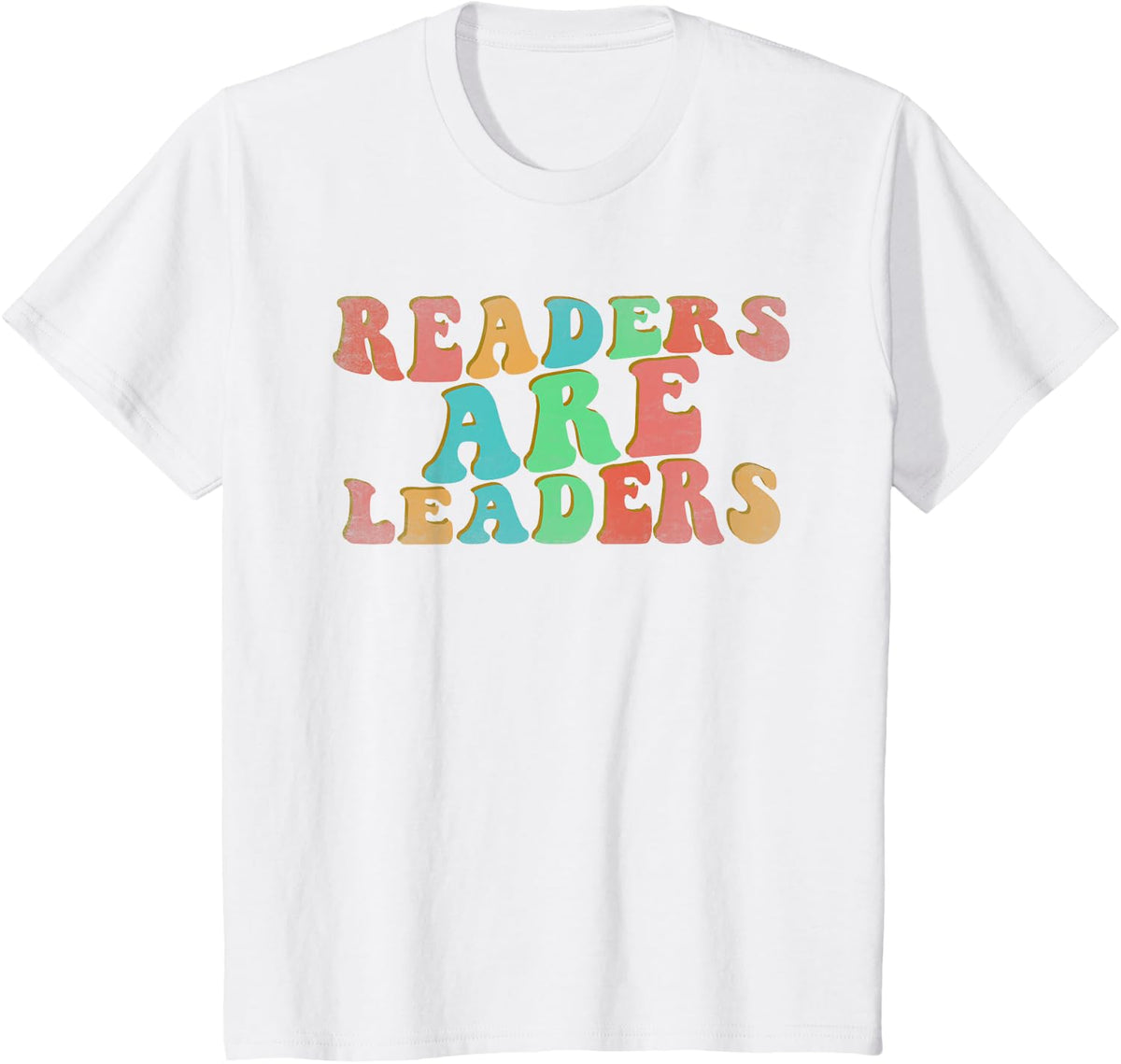 Retro Readers Are Leaders, Appreciation for Elementary School T-Shirt - White