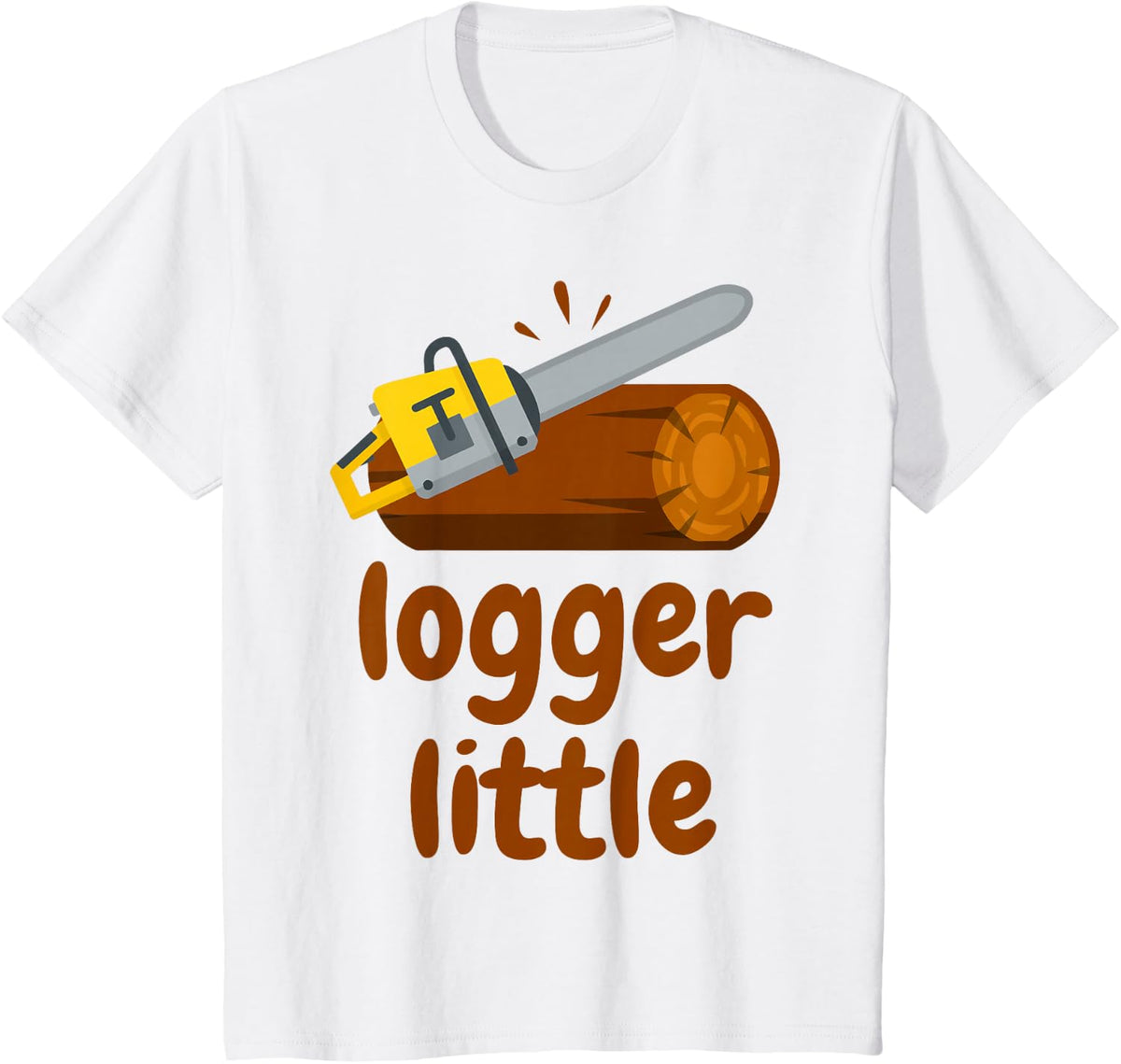 Logger Little Lumberjack, Woodcutter, Timber Cutter Toddler T-Shirt - White