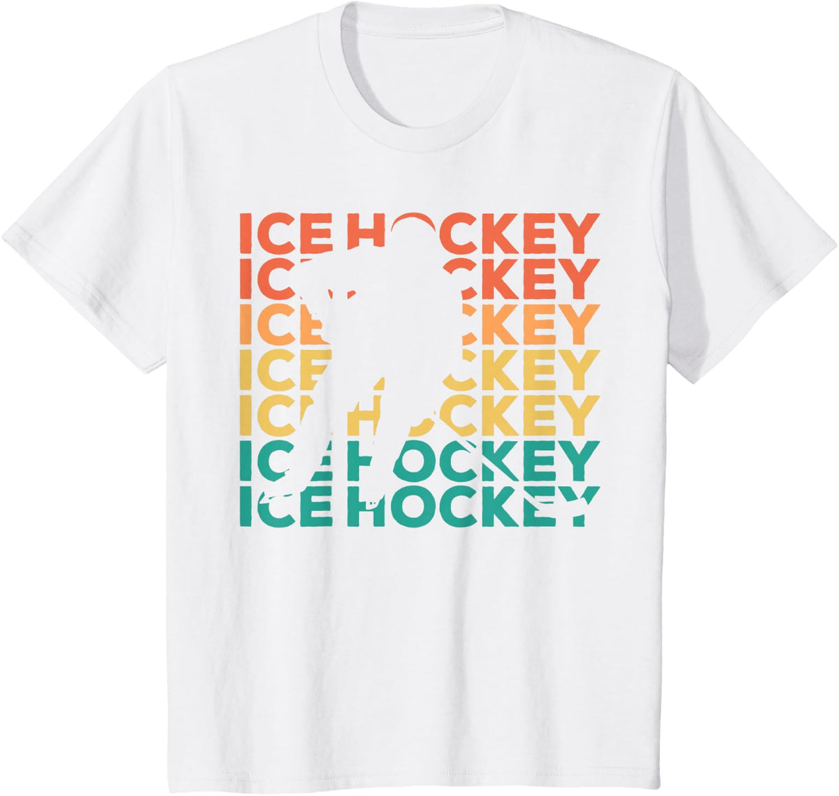 Retro Vintage Ice Hockey Gift for Ice Hockey Players T-Shirt - White