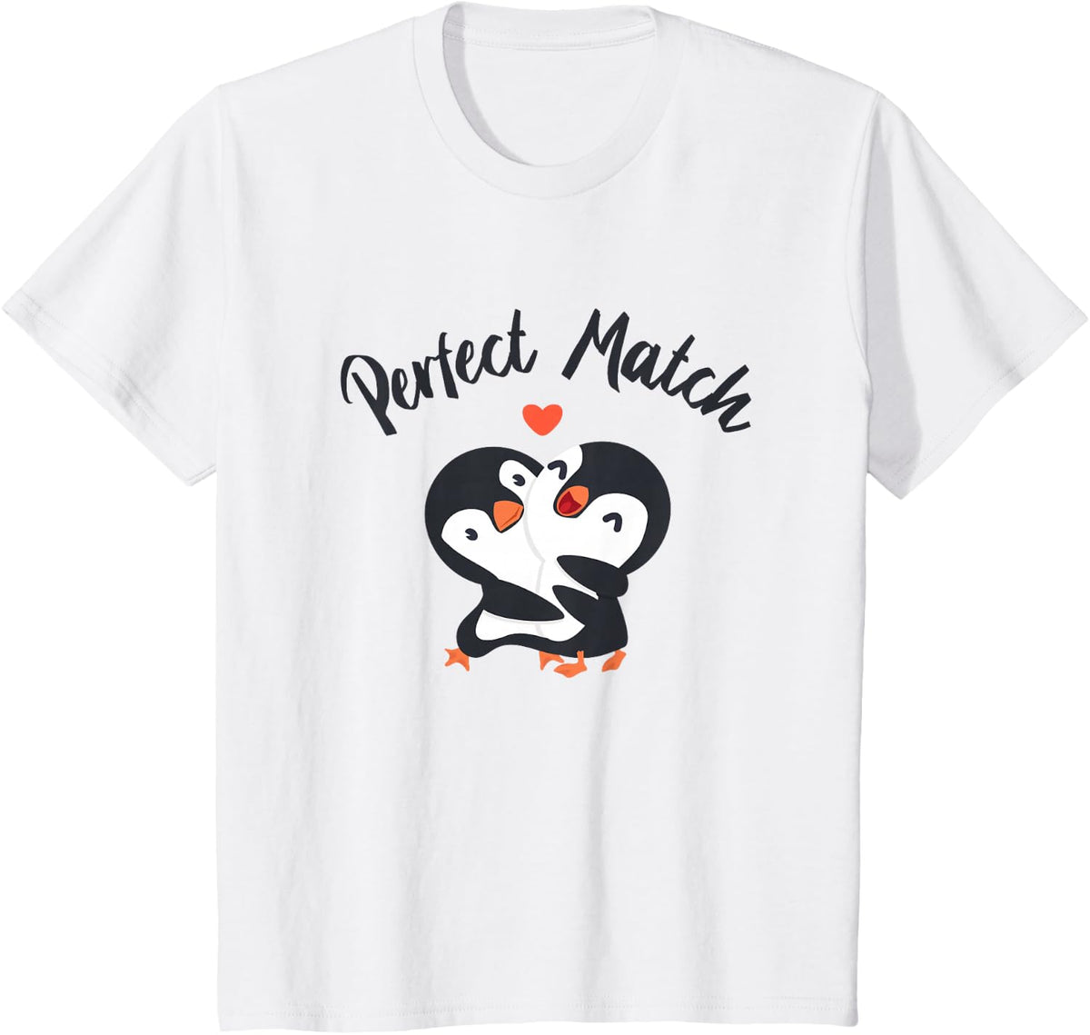 Perfect Match Emperor Sea Bird King Penguin Lover Penguin T-Shirt - White