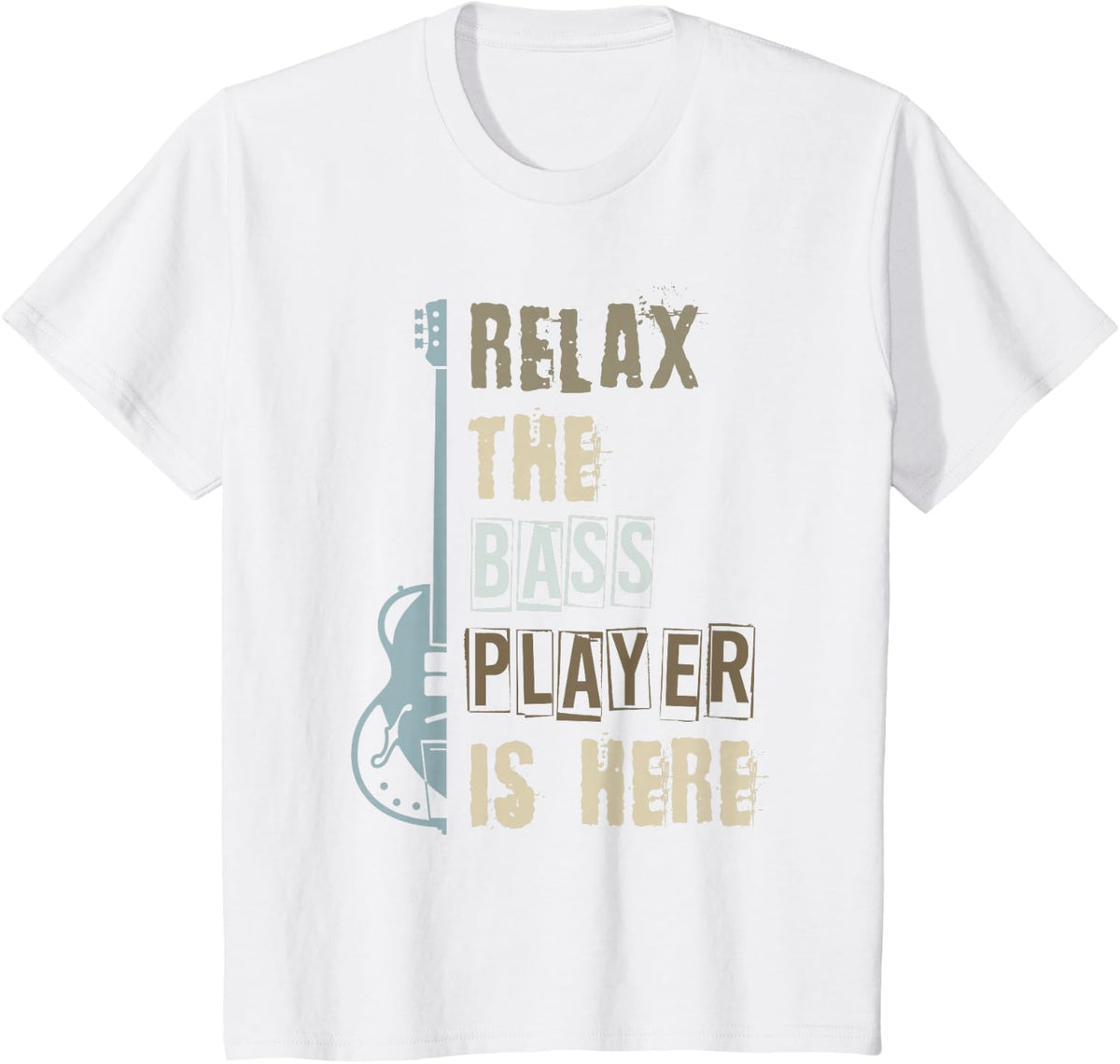 Bassist Gift Musician Bass Guitar T-Shirt - White