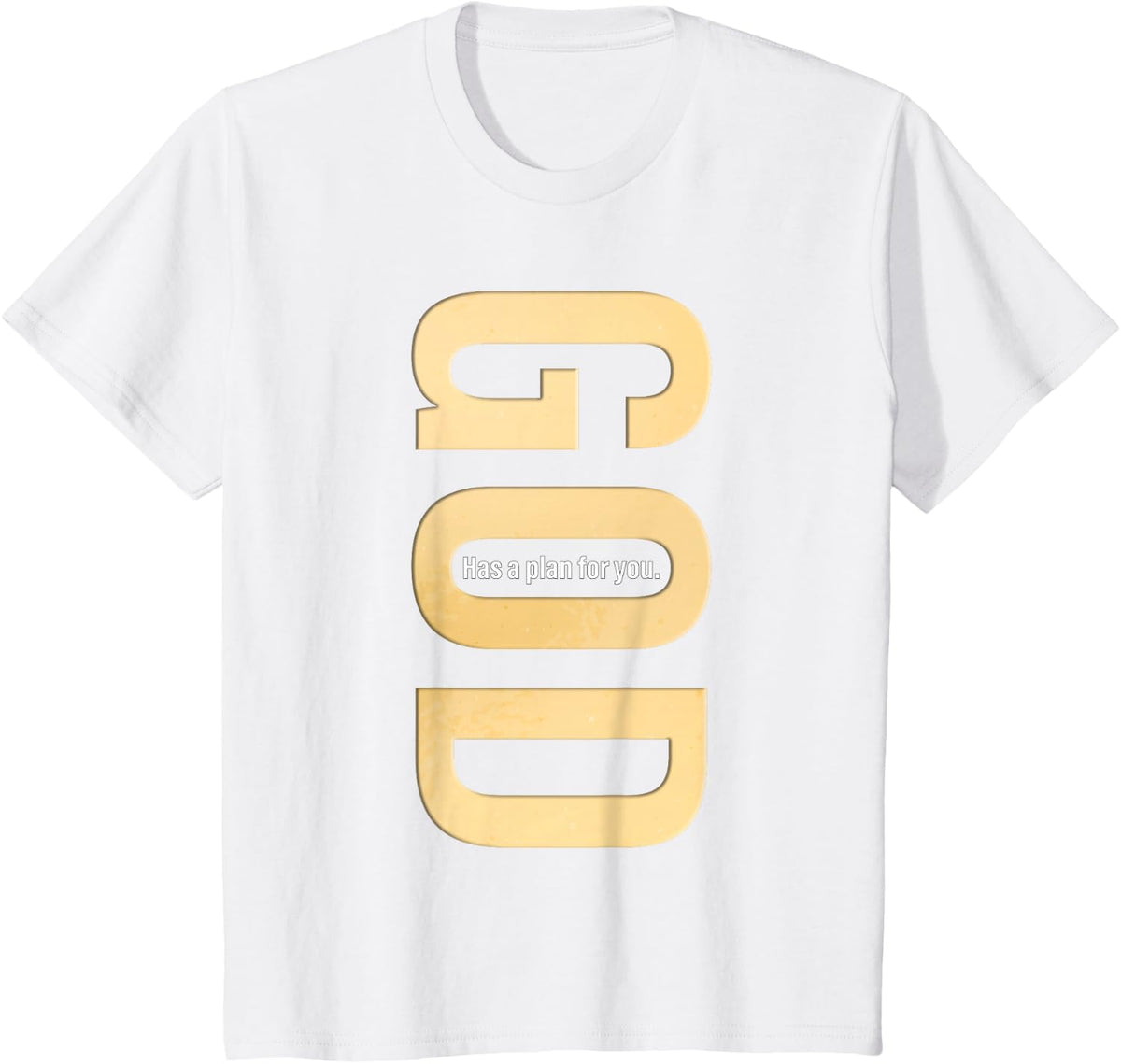 Christian tee, God Has a Plan for You, Bible Cross Faith T-Shirt - White