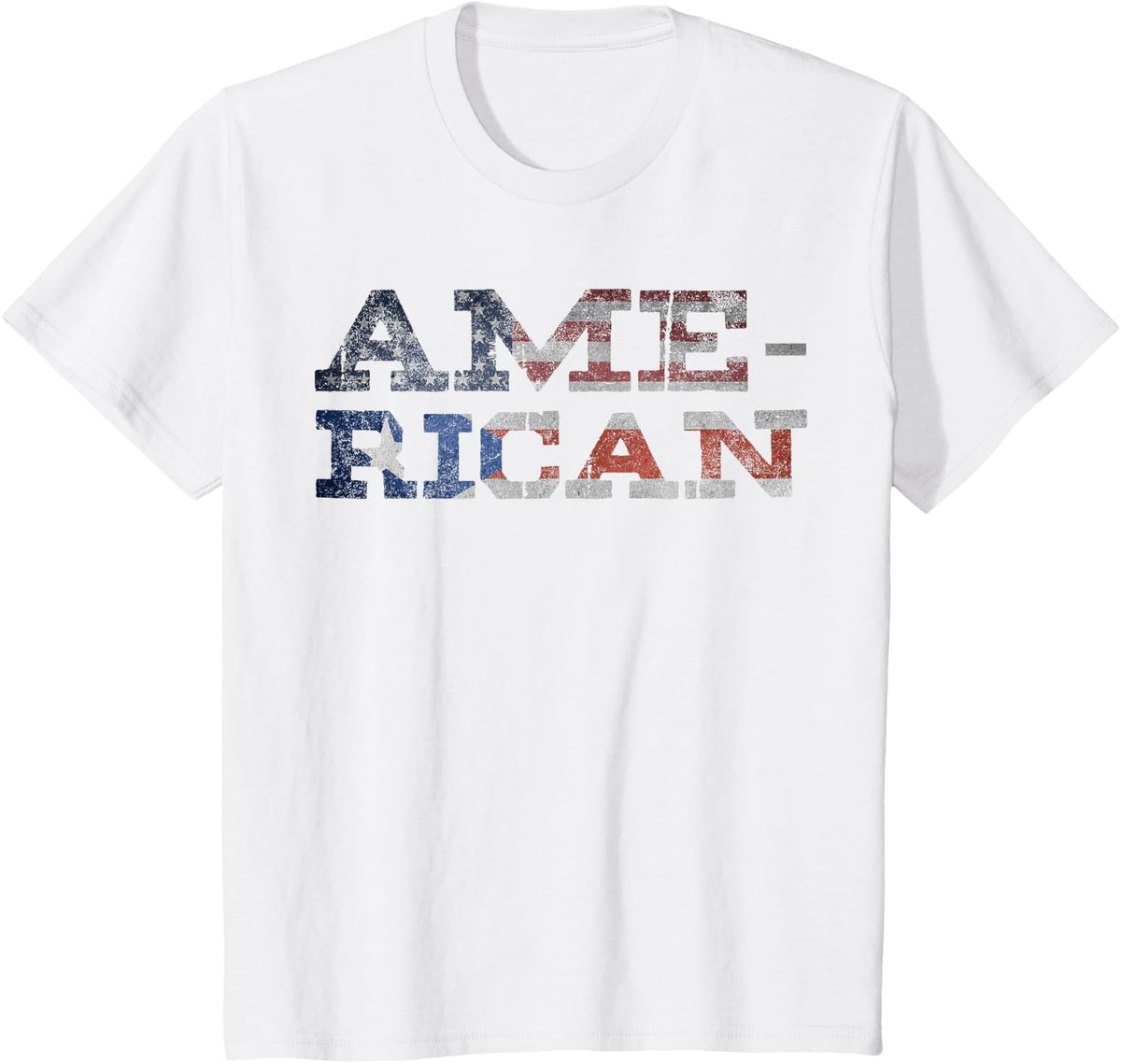 Ame-Rican Shirt American Puerto Rican Gift July 4th USA Flag T-Shirt - White