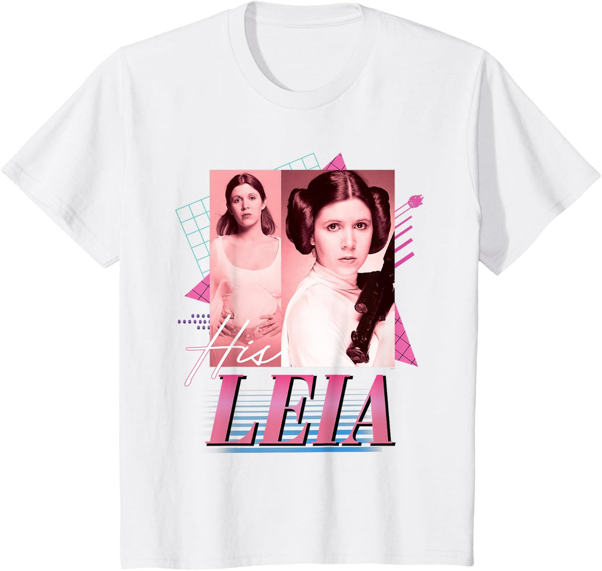 Star Wars Valentine’s Day ’90s Couples Matching His Leia T-Shirt - White