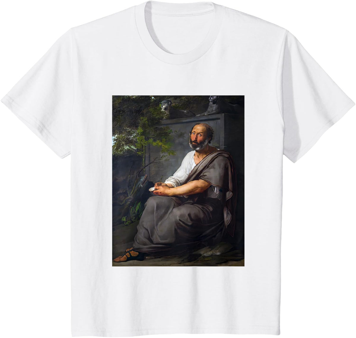 Aristotle Philosopher Greek Philosophy Thinker Metaphysics T-Shirt - White