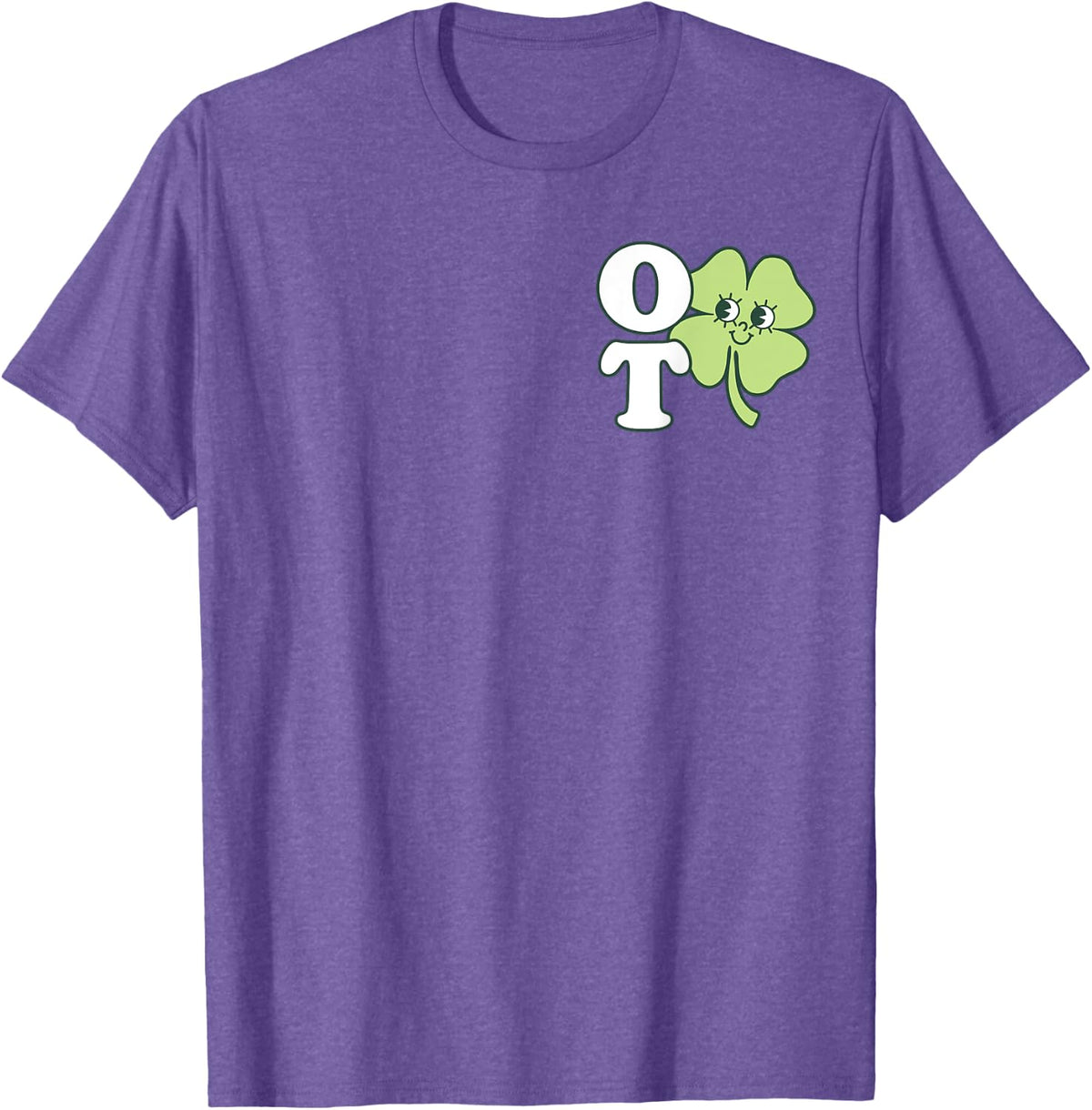 Occupational Therapy OT Therapist OTA St Patricks Shamrock T-Shirt - Purple Heather