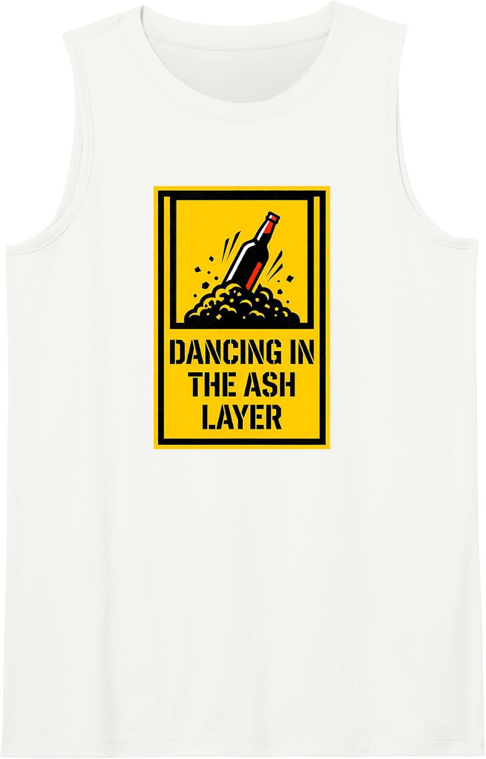 Dancing in the Ash Layer Volcanology Geologist Tank Top - White