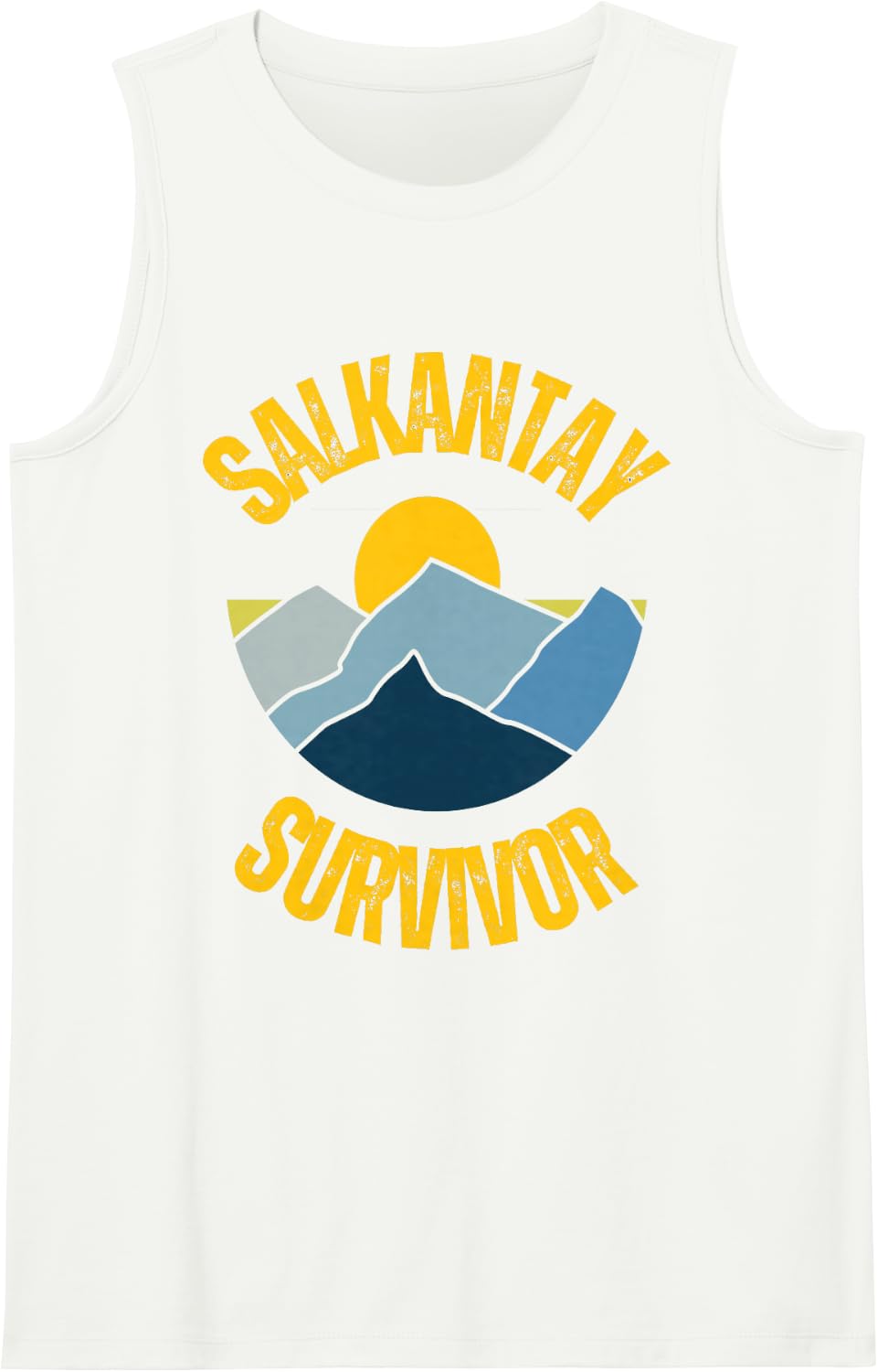 Salkantay Trekking Survivor Cuzco Machu Picchu Peru Sleeveless Tank Top - White