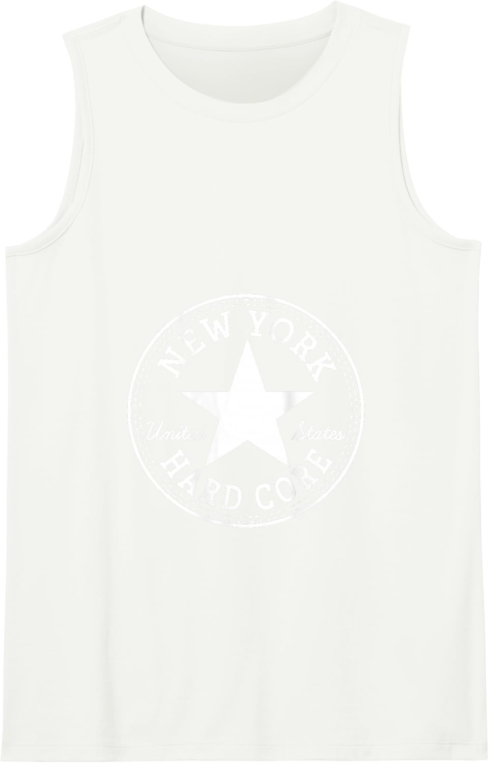 New York HARD CORE NYHC USA Vegan Straight Edge Punk Rock Tank Top - White