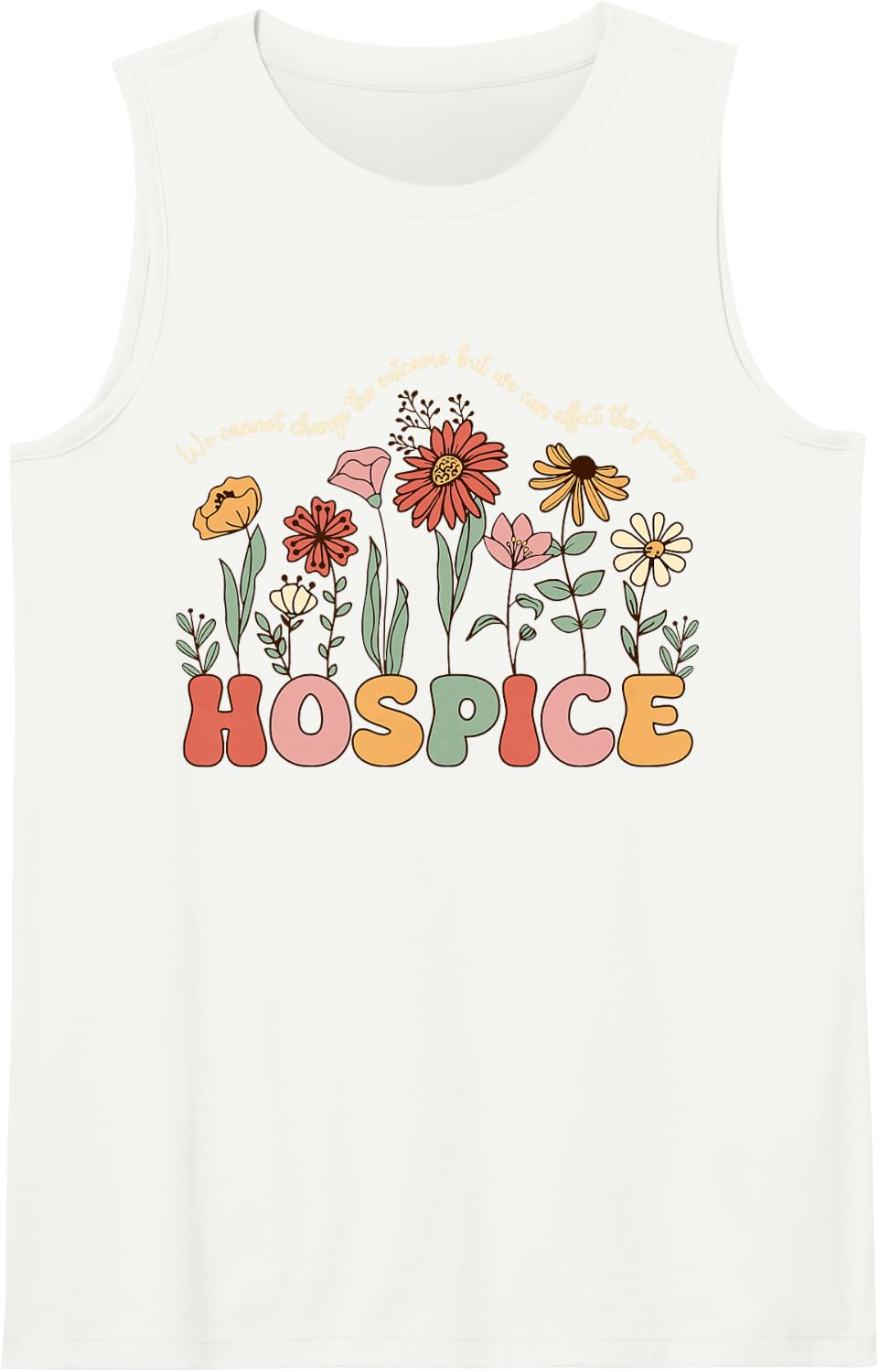 Hospice Nurses Social Worker Palliative Care Hospice Aide Sleeveless Tank Top - White