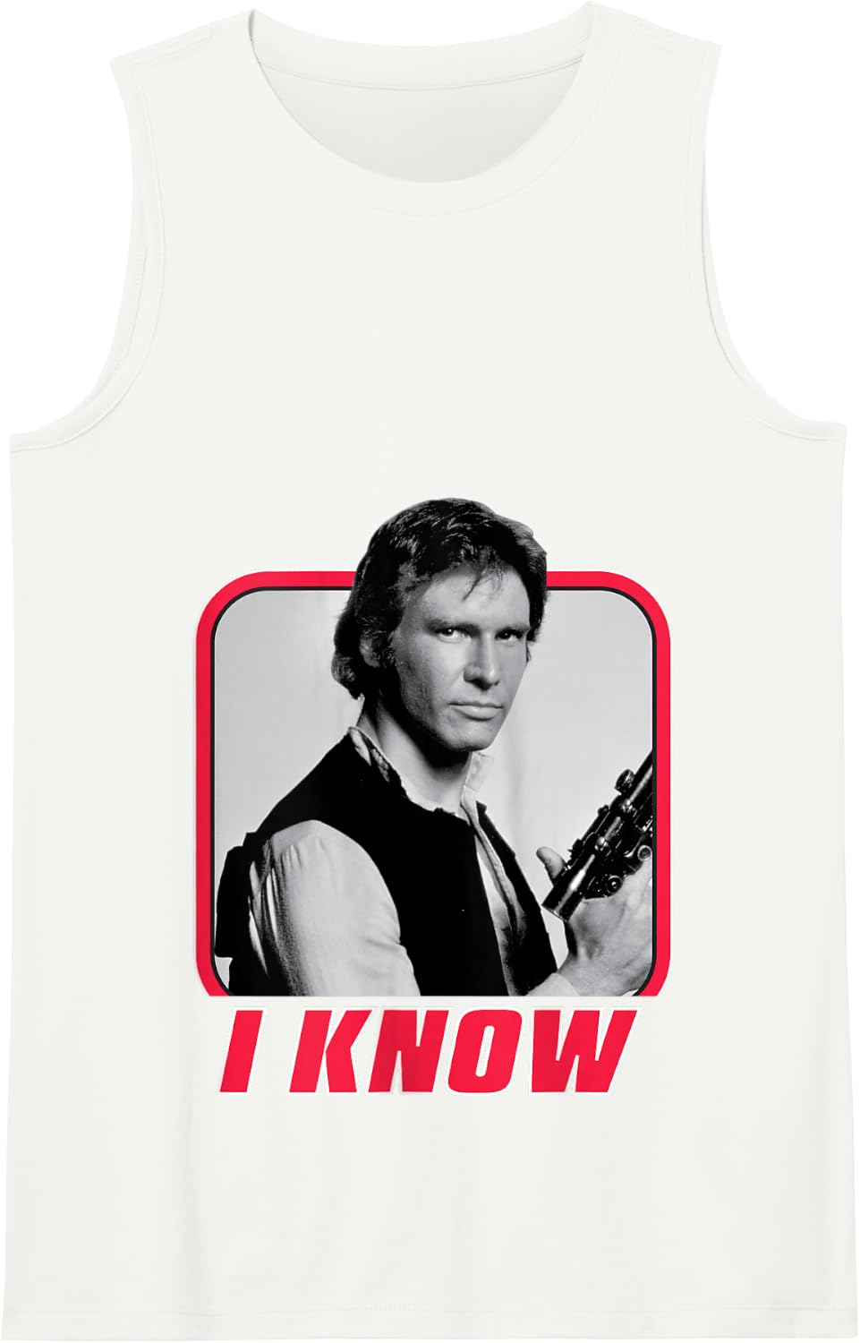 Star Wars Han Solo I Know Valentine's Day Tank Top - White