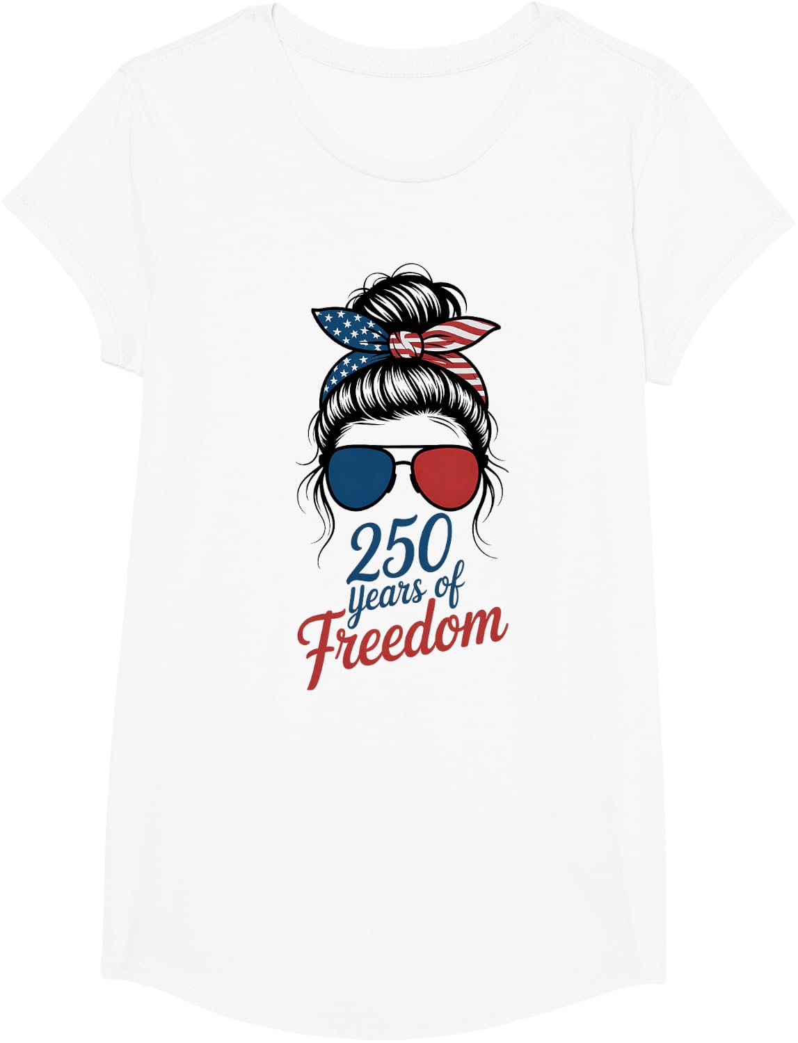 Retro 250 Years Freedom Fireworks Director Girl 4th July Mom T-Shirt - Girls White