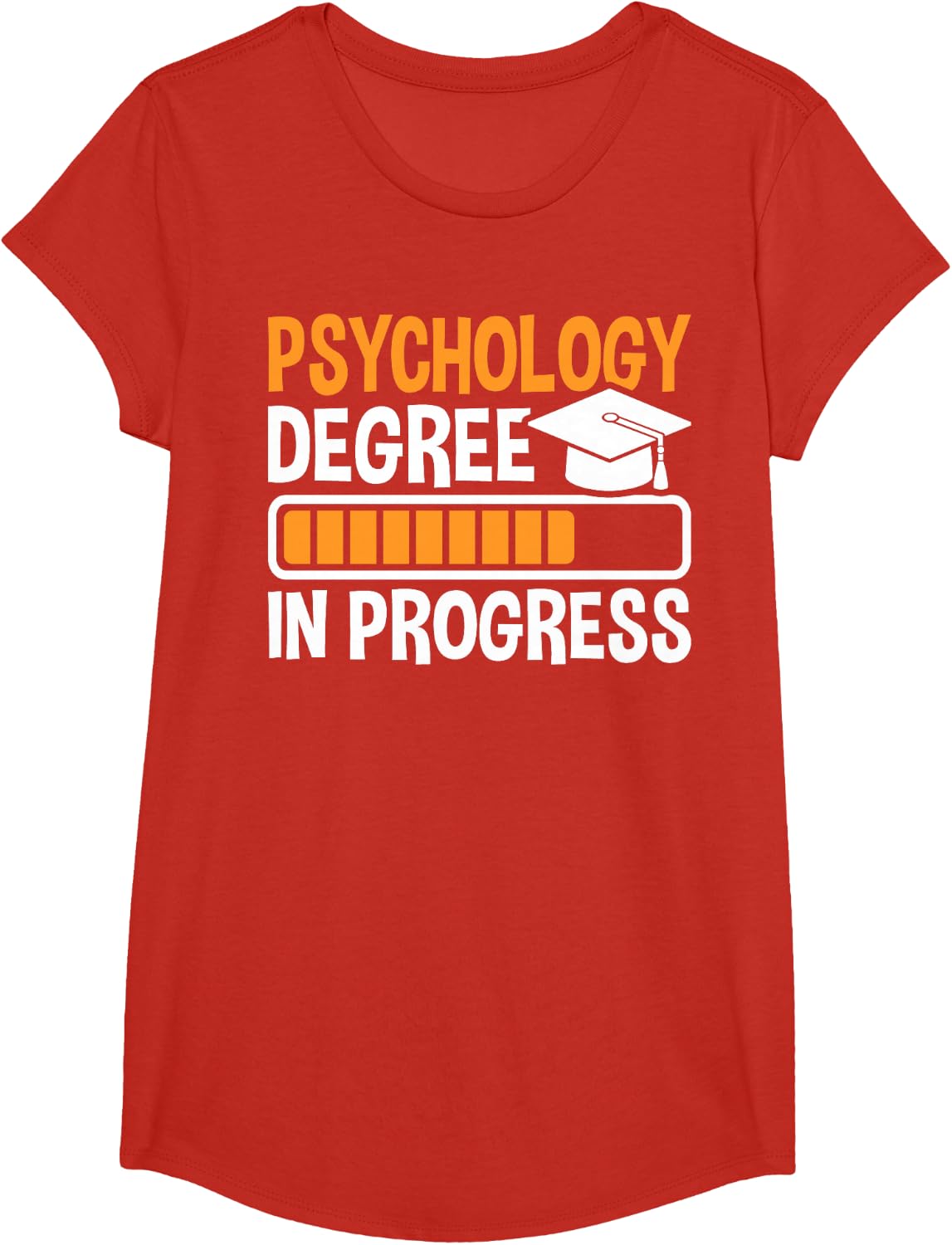College Student Psych Psychology Major T-Shirt - Girls Red