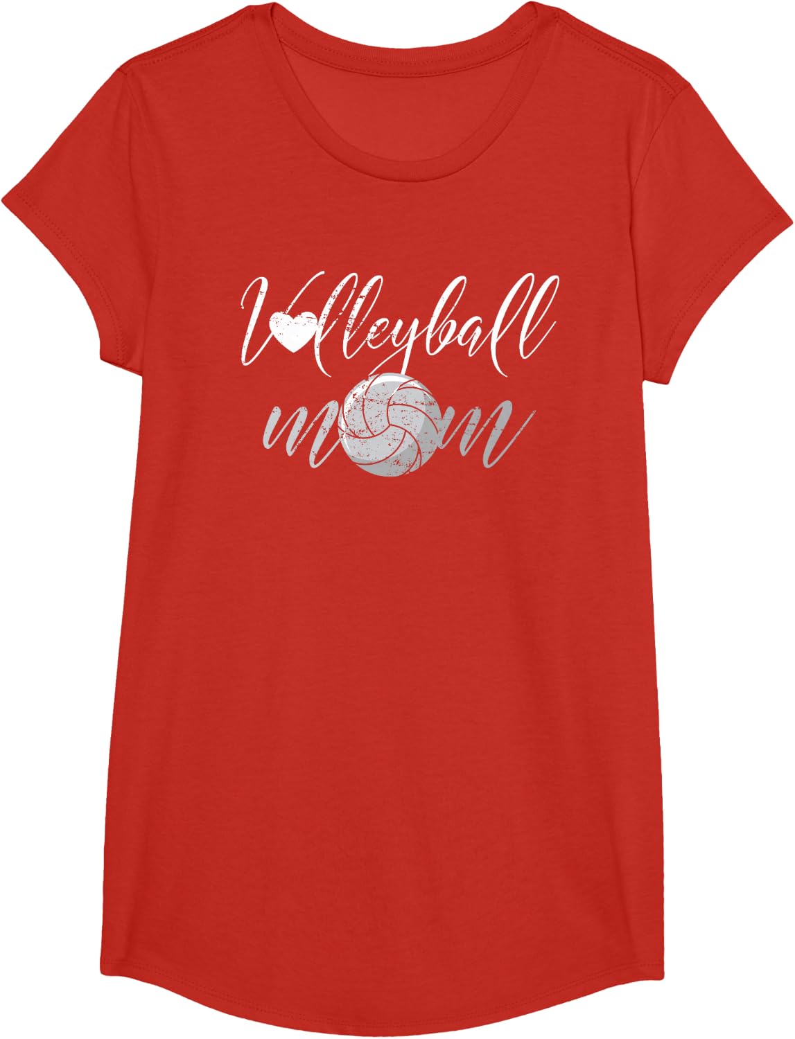 Volleyball Mom Volleyballer Mother's Day T-Shirt Small - Girls Red