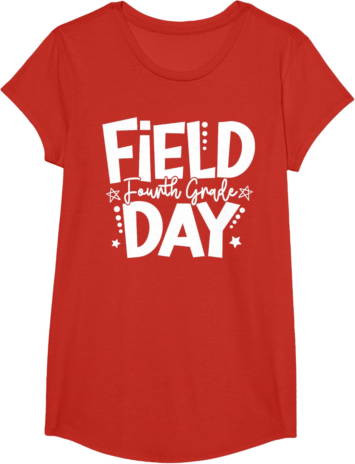 4th Grade Field Day 2025 Let The Games Begin T-Shirt Kids Teachers Tees - Girls Red