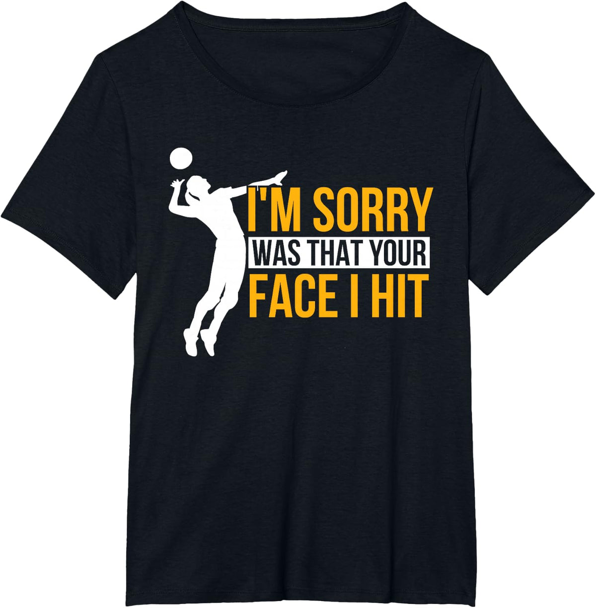 Volleyballer Funny Volleyball T-Shirt - Black