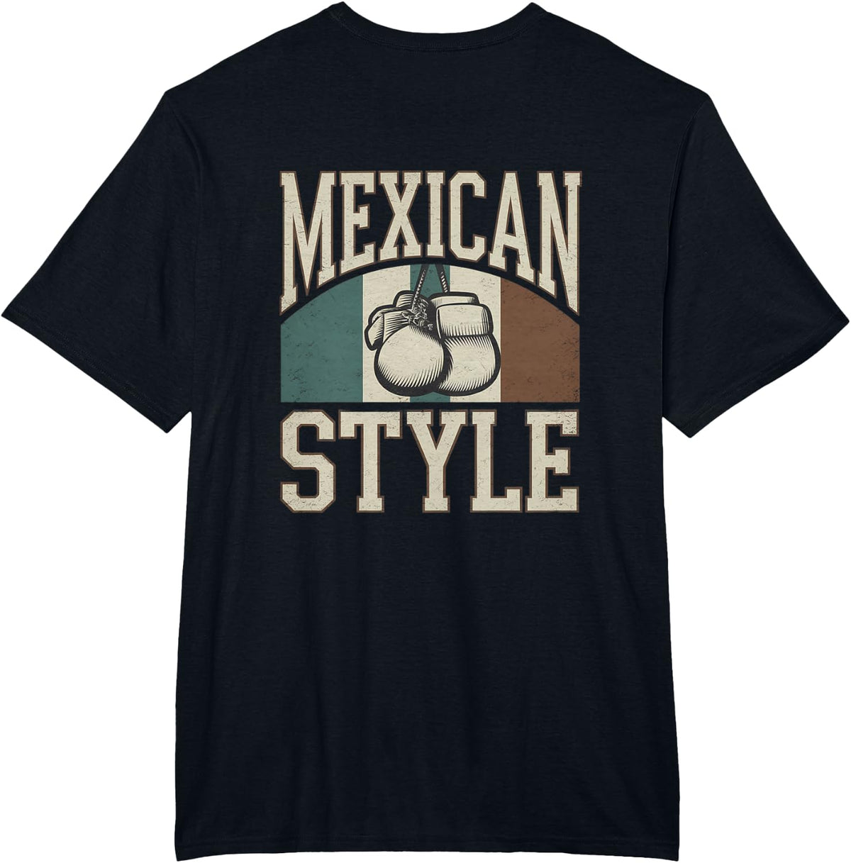 Mexican Style Boxing Apparel | Combat Sports Fighter Gear T-Shirt - Black