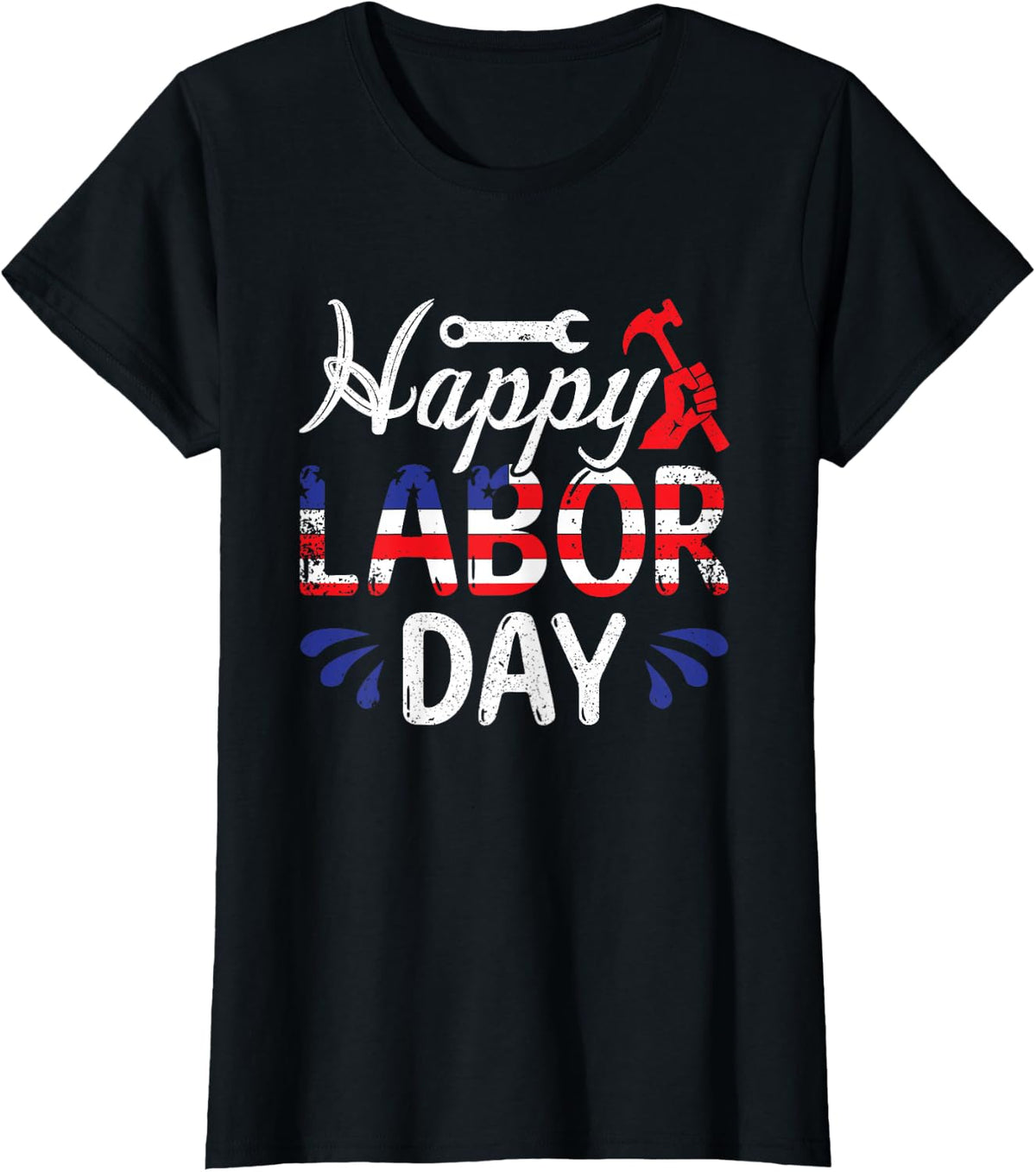 Happy Labor Day for Labor Day Celebration T-Shirt - Black