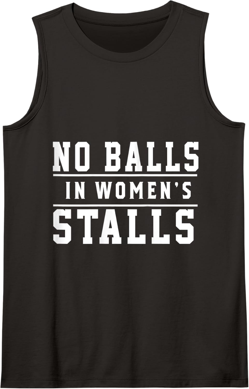No Balls In Women's Stalls Tank Top - Black