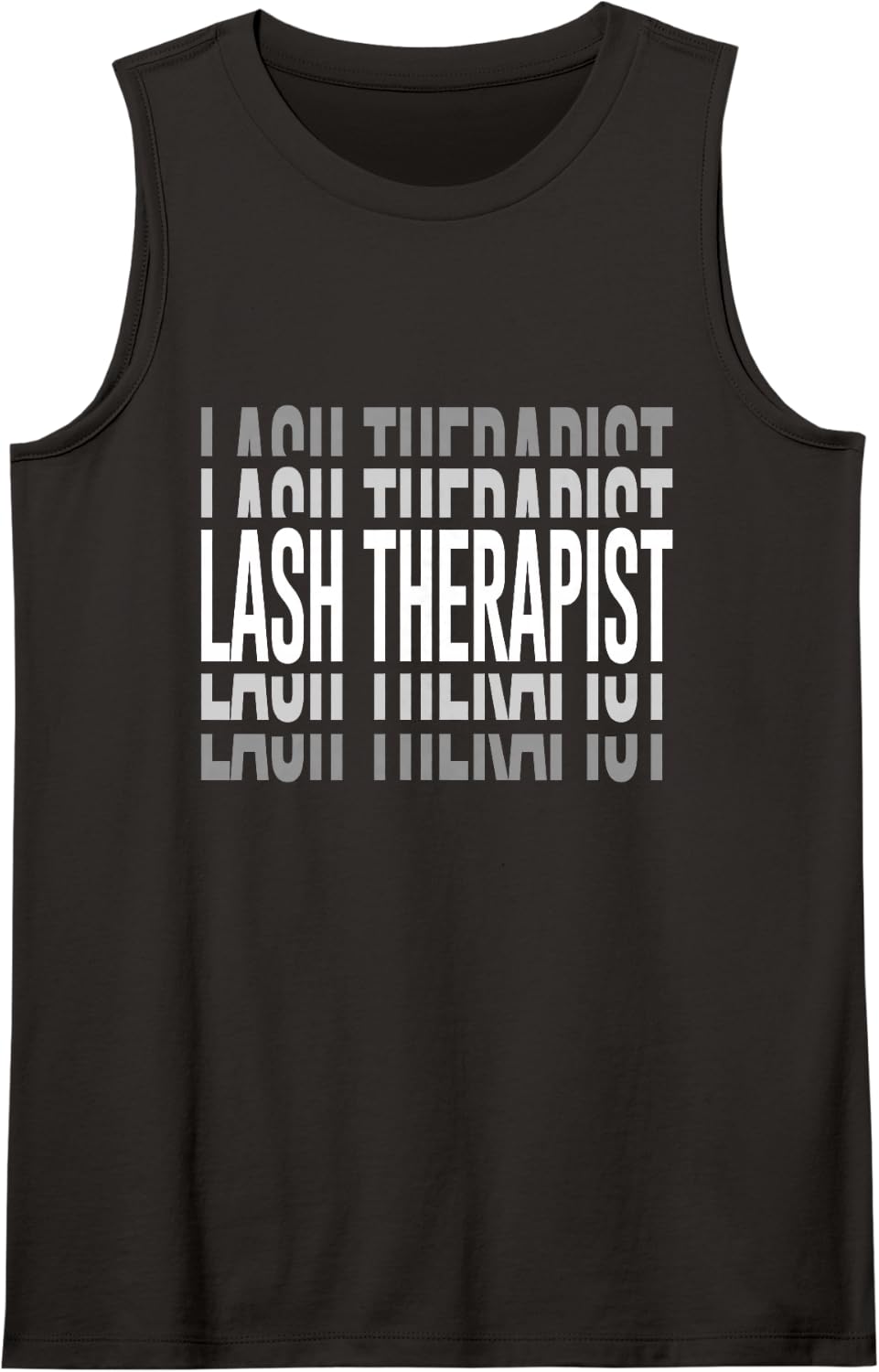 Lash Therapist Lash Artist Eyelash Lash Tech Lash Sleeveless Tank Top - Black