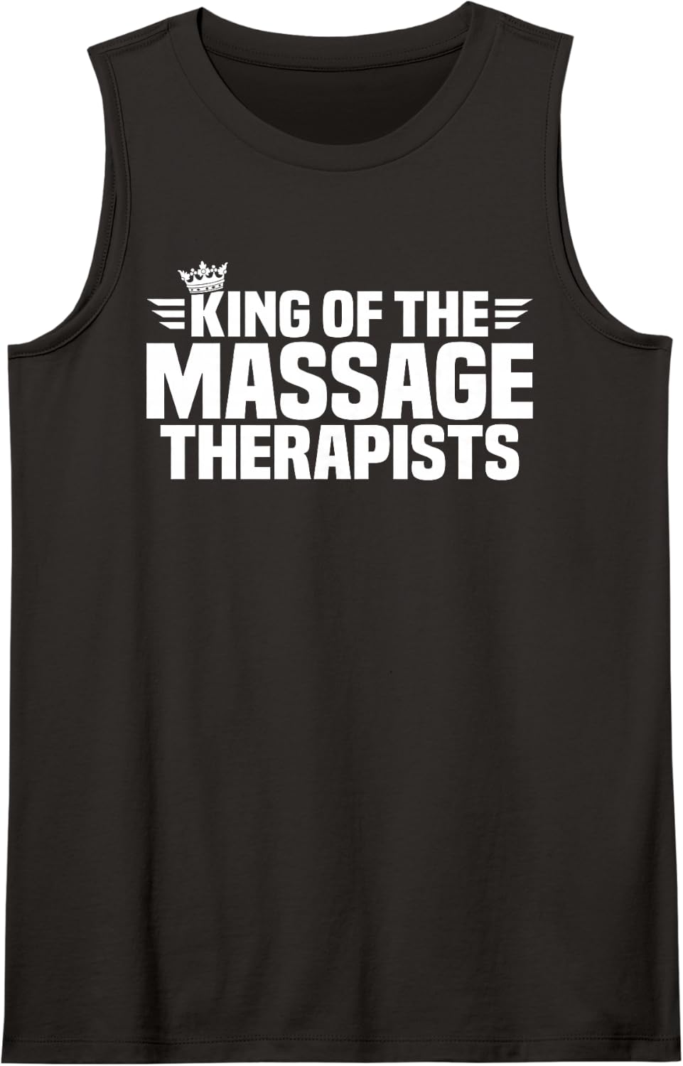 King of the Massage Therapists Sleeveless Tank Top - Black