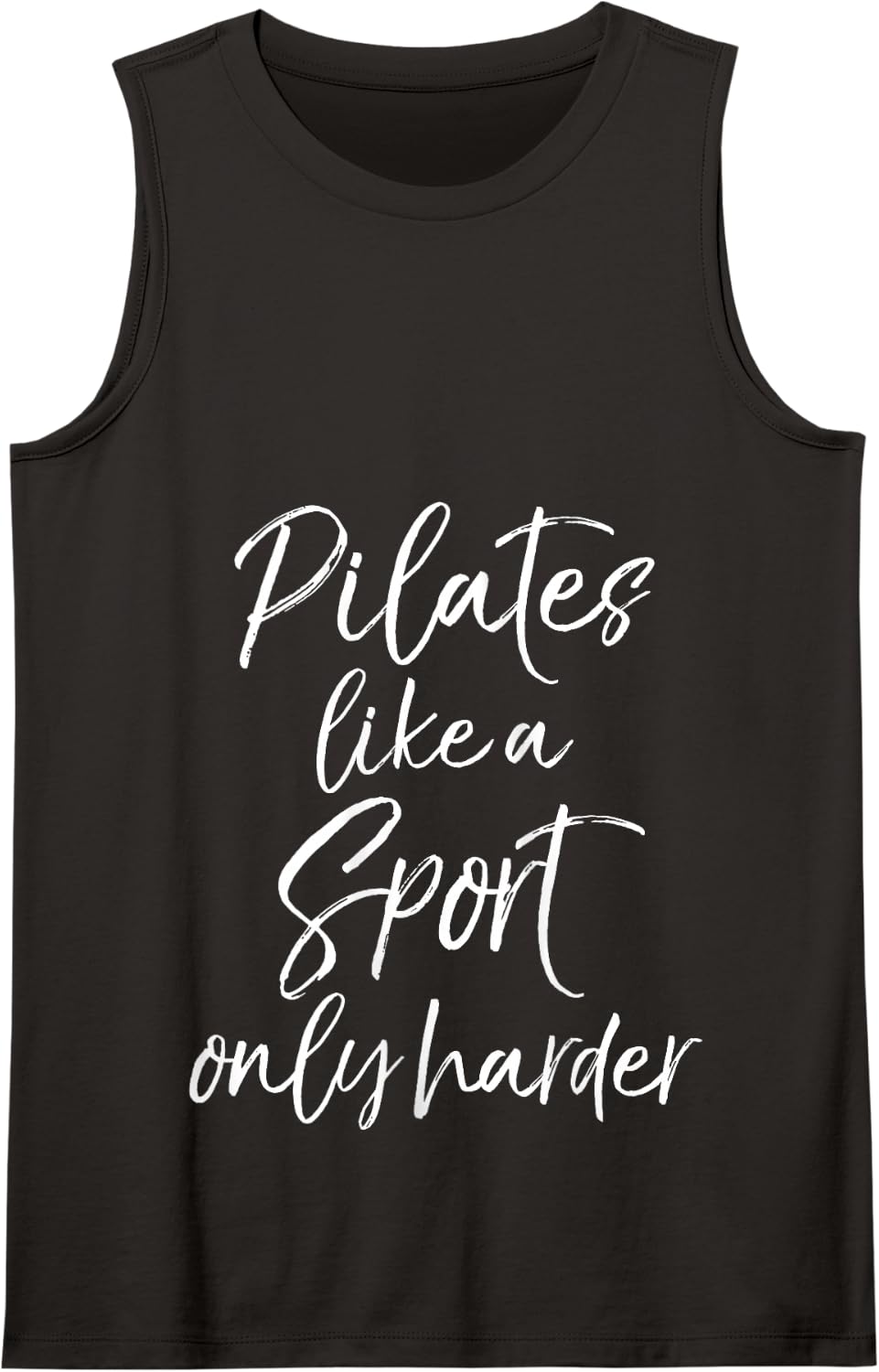 Cute Fitness Workout Design Studio Funny Pilates Gift Cute Pilates Like a Sport Only Harder Tank Top - Black