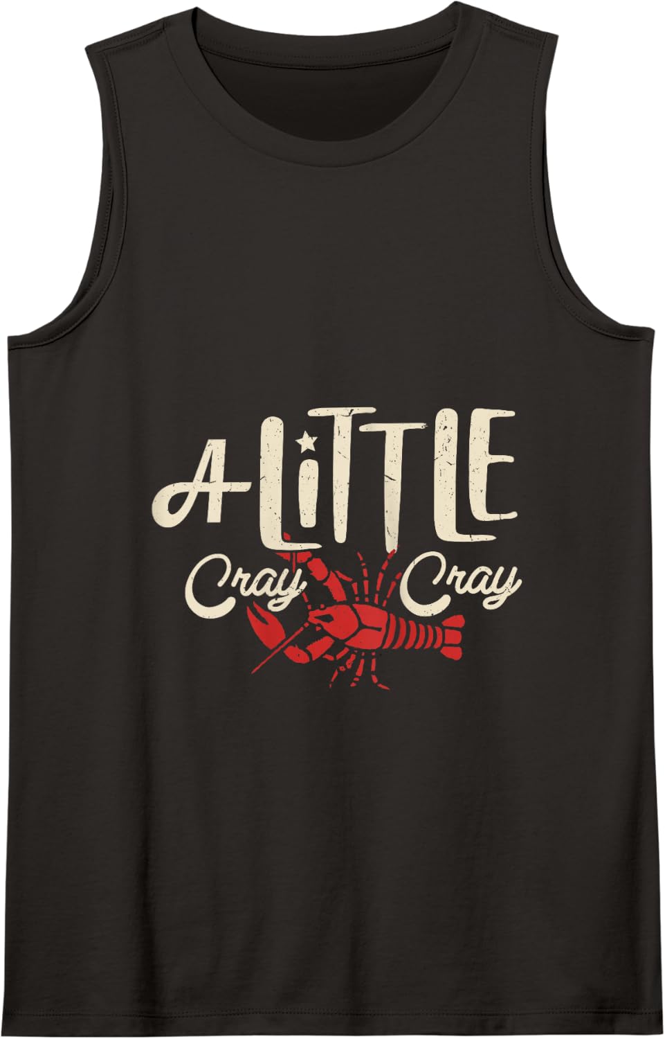 Crawfish Boil Shirt A Little Cray Crayfish Boils Women Kids Tank Top - Black