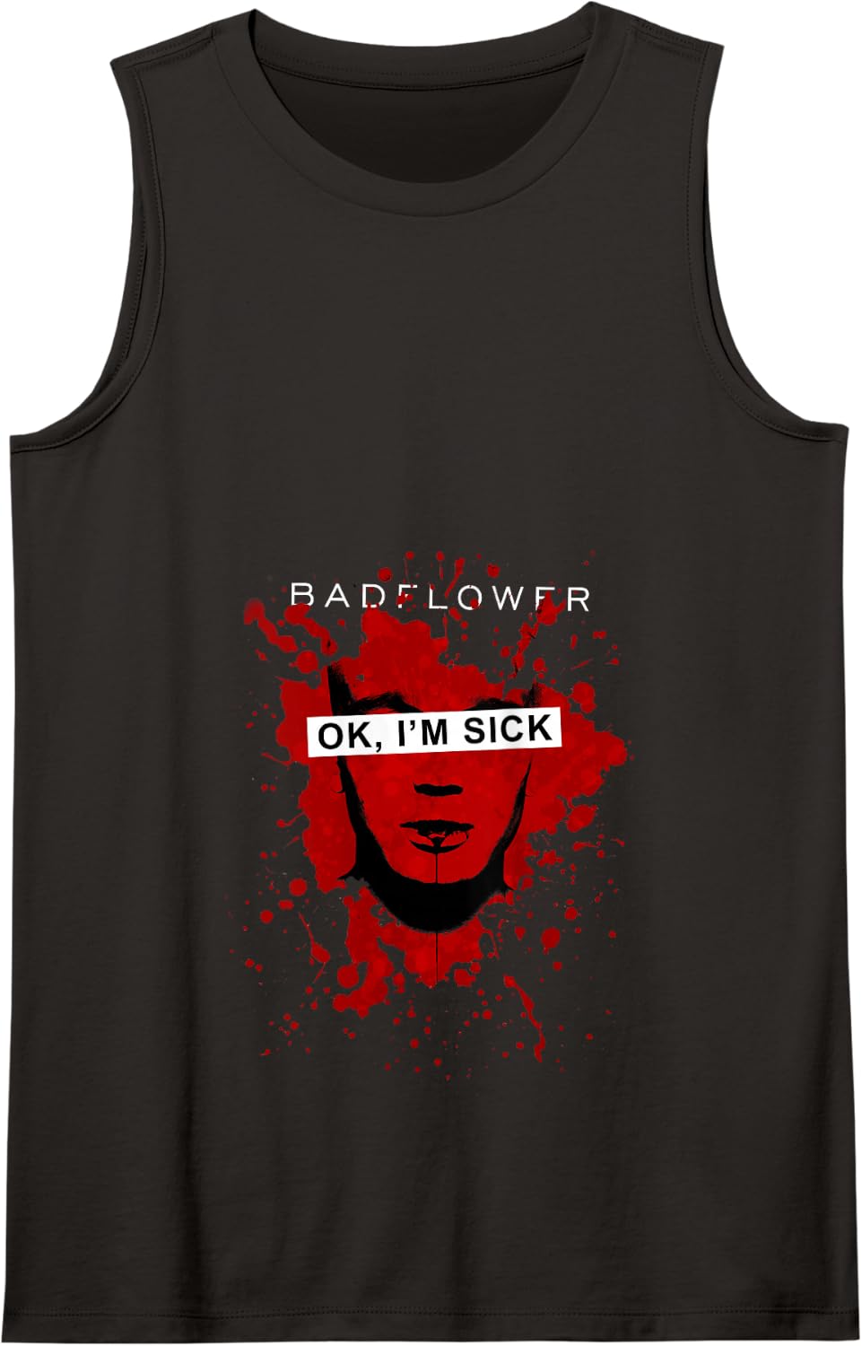 Badflower OK, I'm Sick Anniversary Tank Top - Black