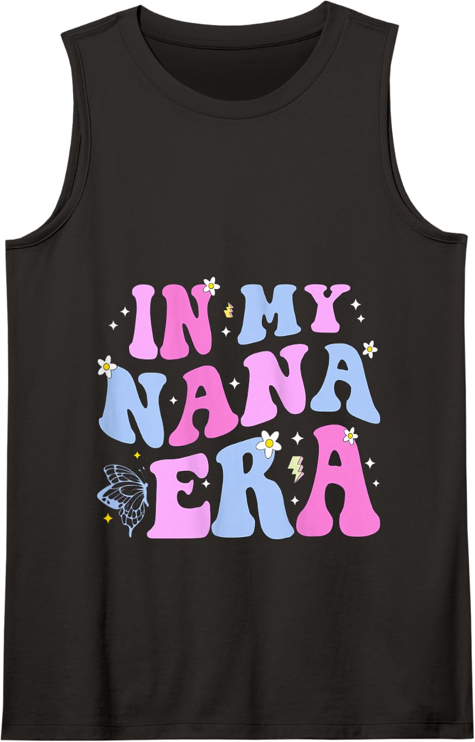In My Nana Era Mother's Day Grandma Funny Tank Top - Black