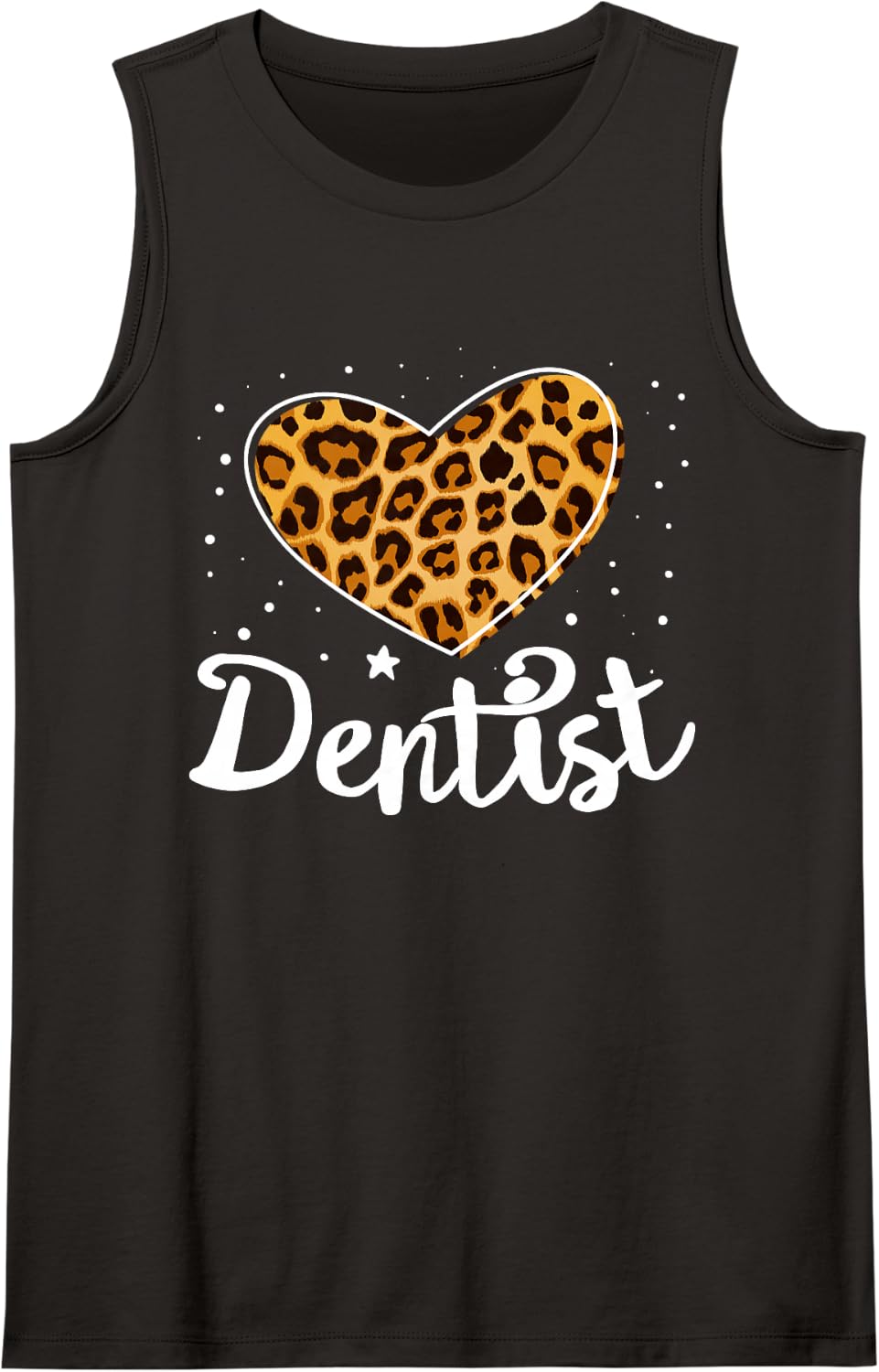 Funny Dentist Dental Hygienist Teeth Mothers Day Sleeveless Tank Top - Black