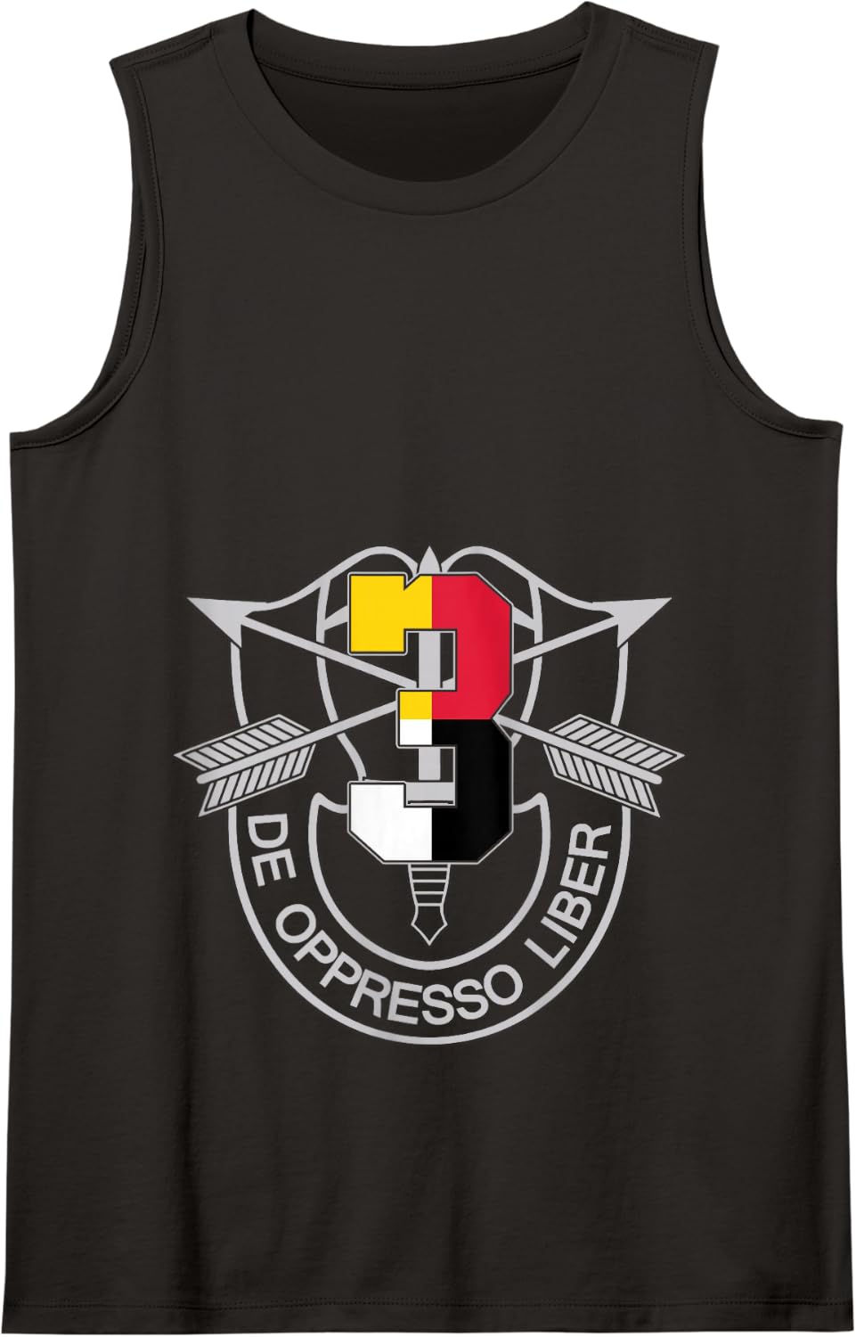 US 3rd Special Forces Group De Oppresso Liber Veteran Tank Top - Black