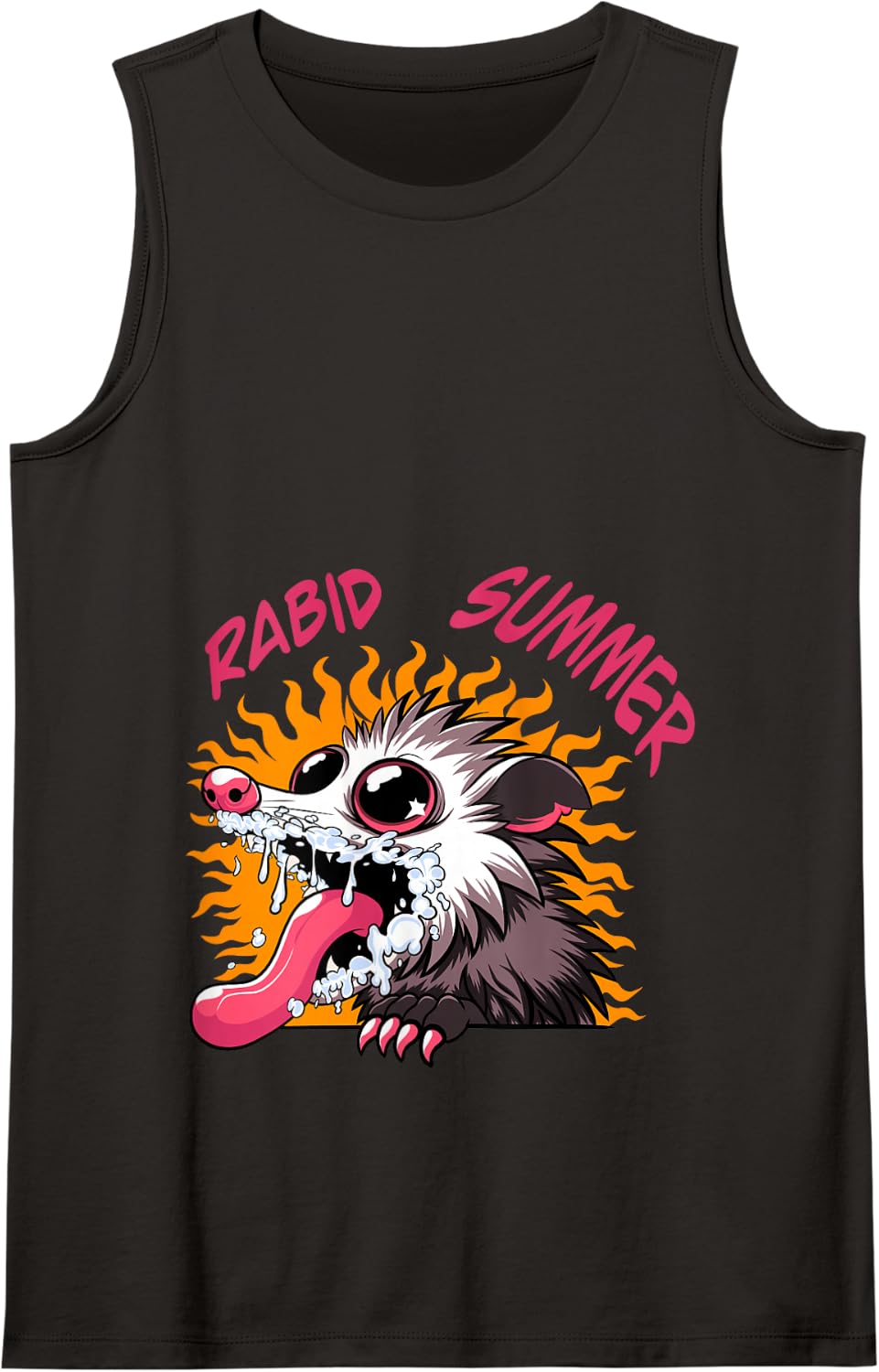 Rabid Summer – Funny Opossum Parody Hot Girl Summer Tank Top - Black