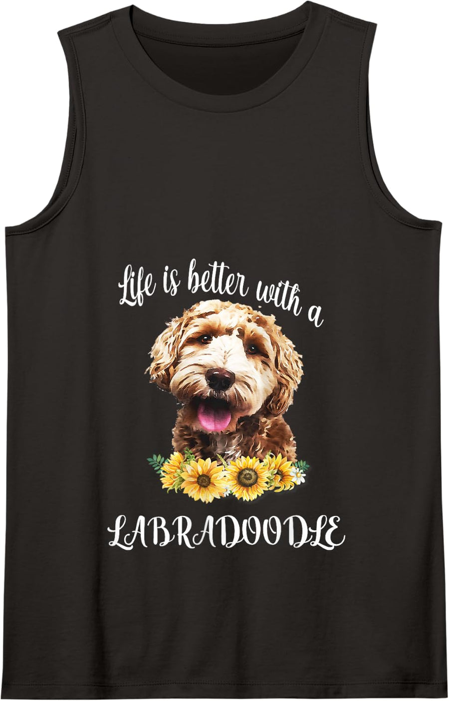 Labradoodle Tank Top - Black