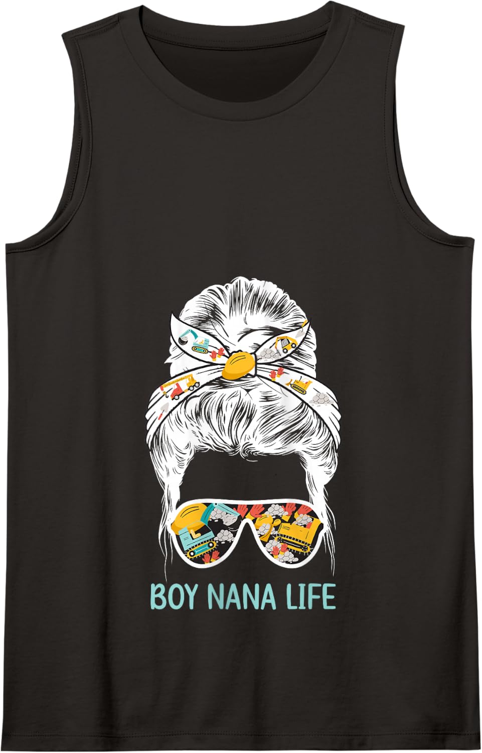 Boy Nana Life Grandma Nana of Boys Nana Tank Top - Black