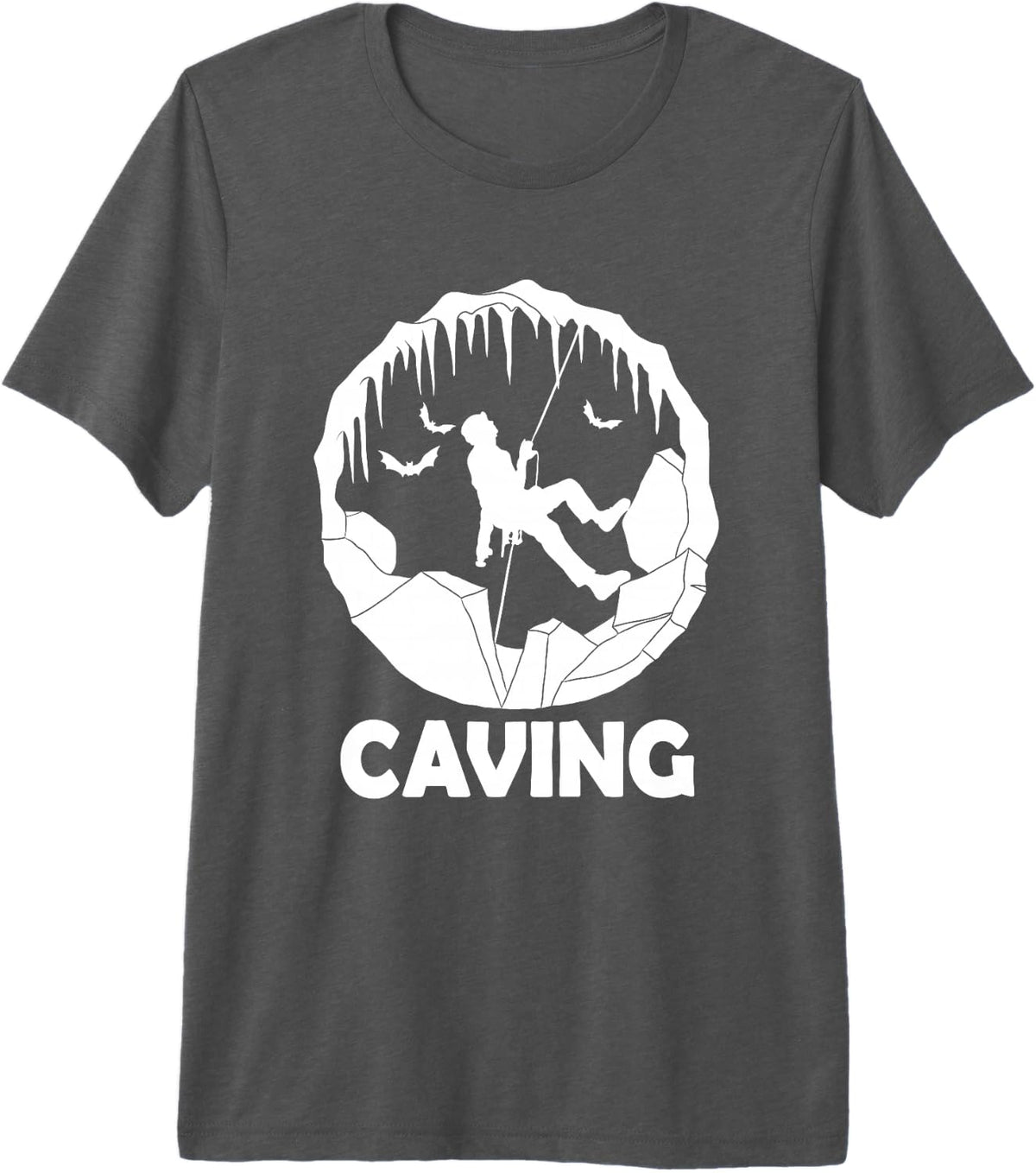 Caving Vintage Cave Dweller - Caver Speleology Spelunking Premium Tri-Blend T-Shirt - Grey