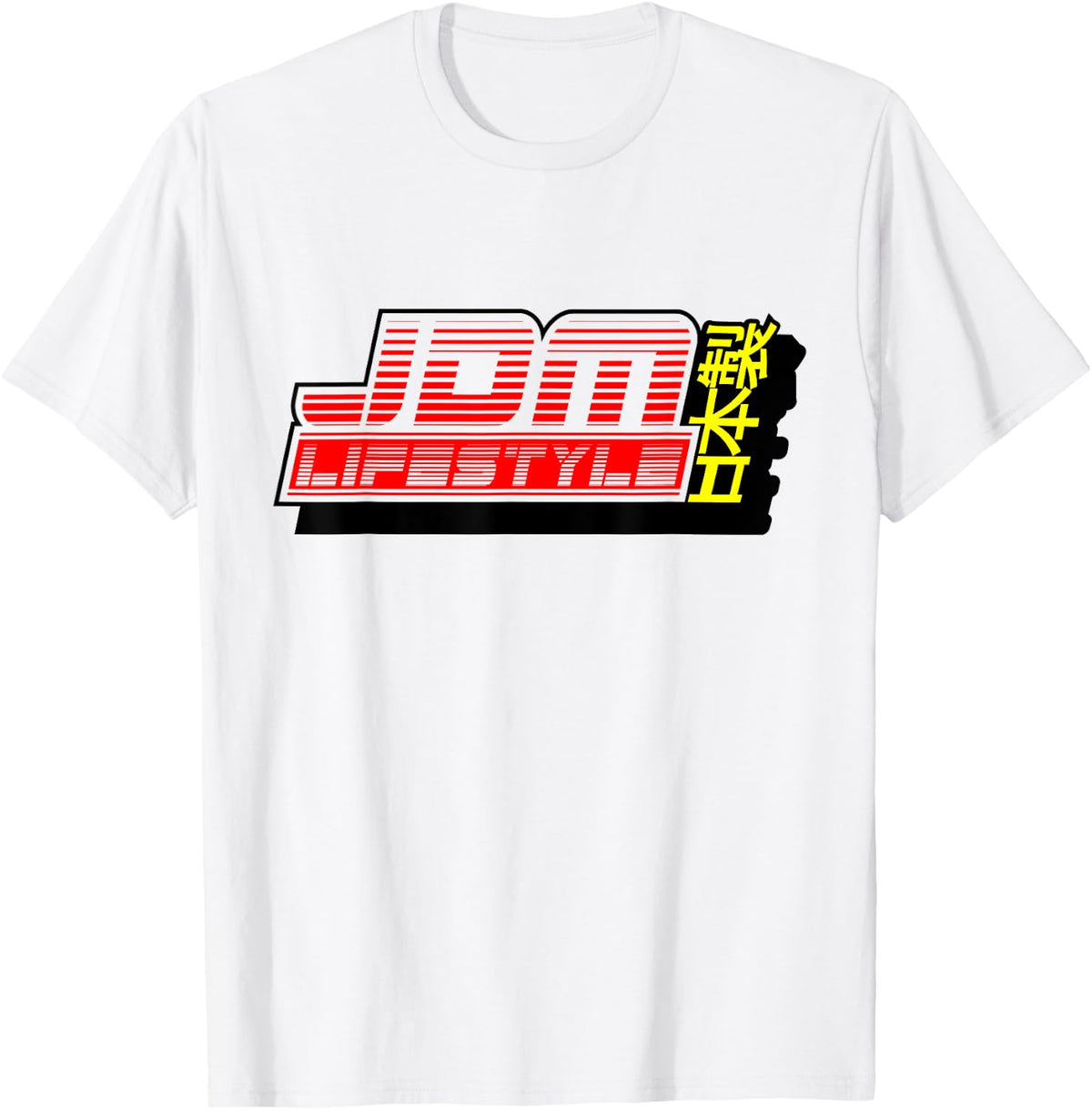 Retro 80s Style JDM Tshirt Car Drifting Racing for men - White