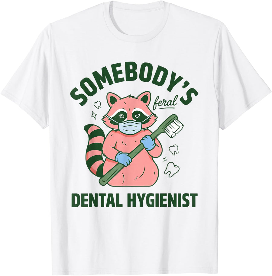 Dental Hygienist Registered RDH Dental Hygiene T-Shirt - White