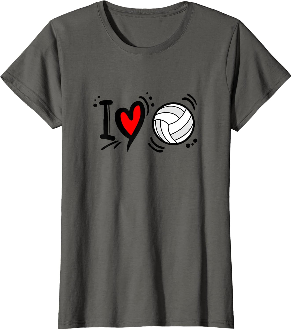 love volleyball T-Shirt - Asphalt Grey