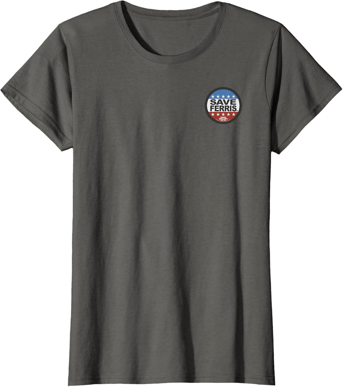 Ferris Bueller's Day Off Save Ferris President Pocket T-Shirt - Asphalt Grey