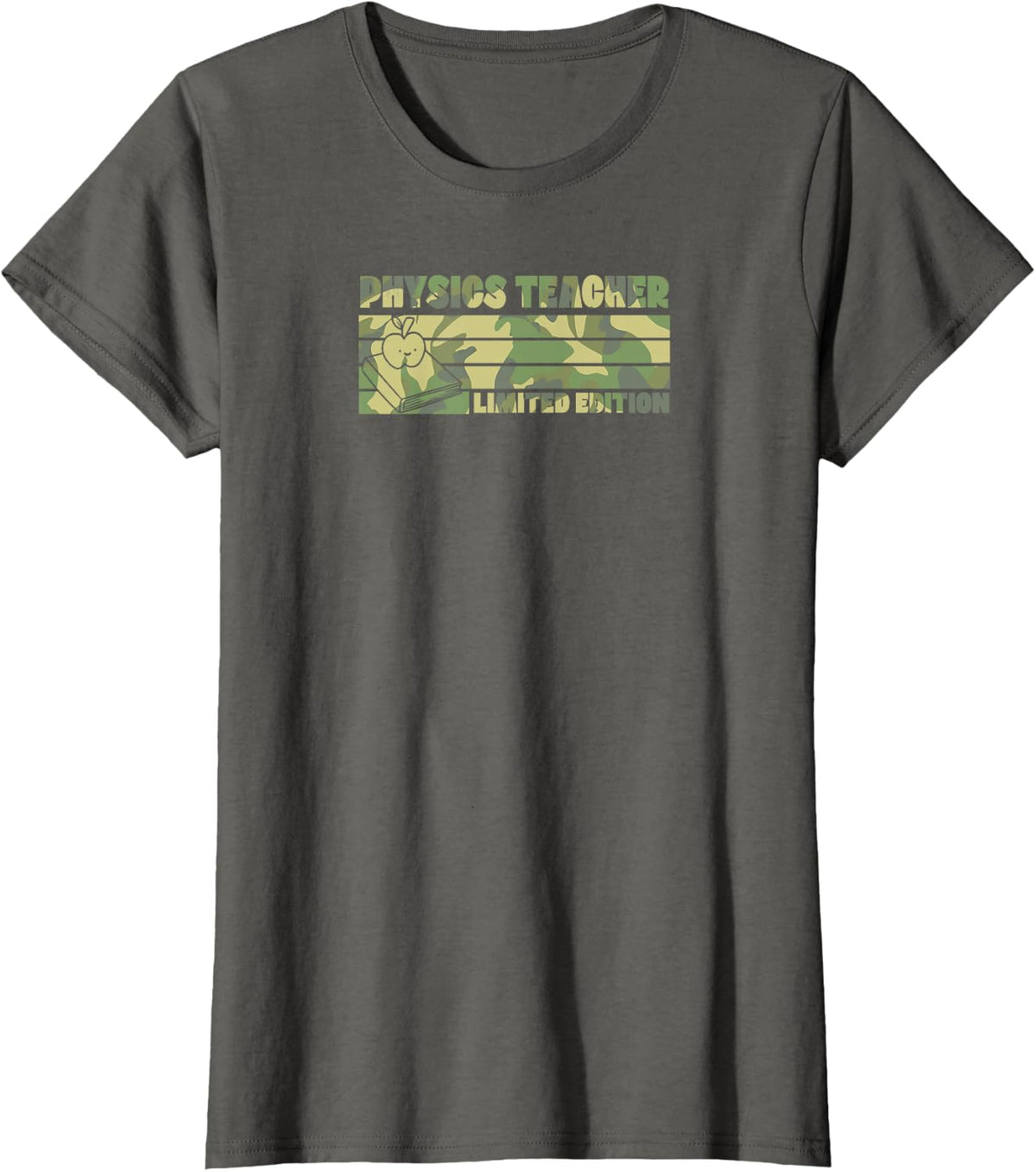 Physics Teacher Limited Edition Retro 70s Style Teacher T-Shirt - Asphalt Grey