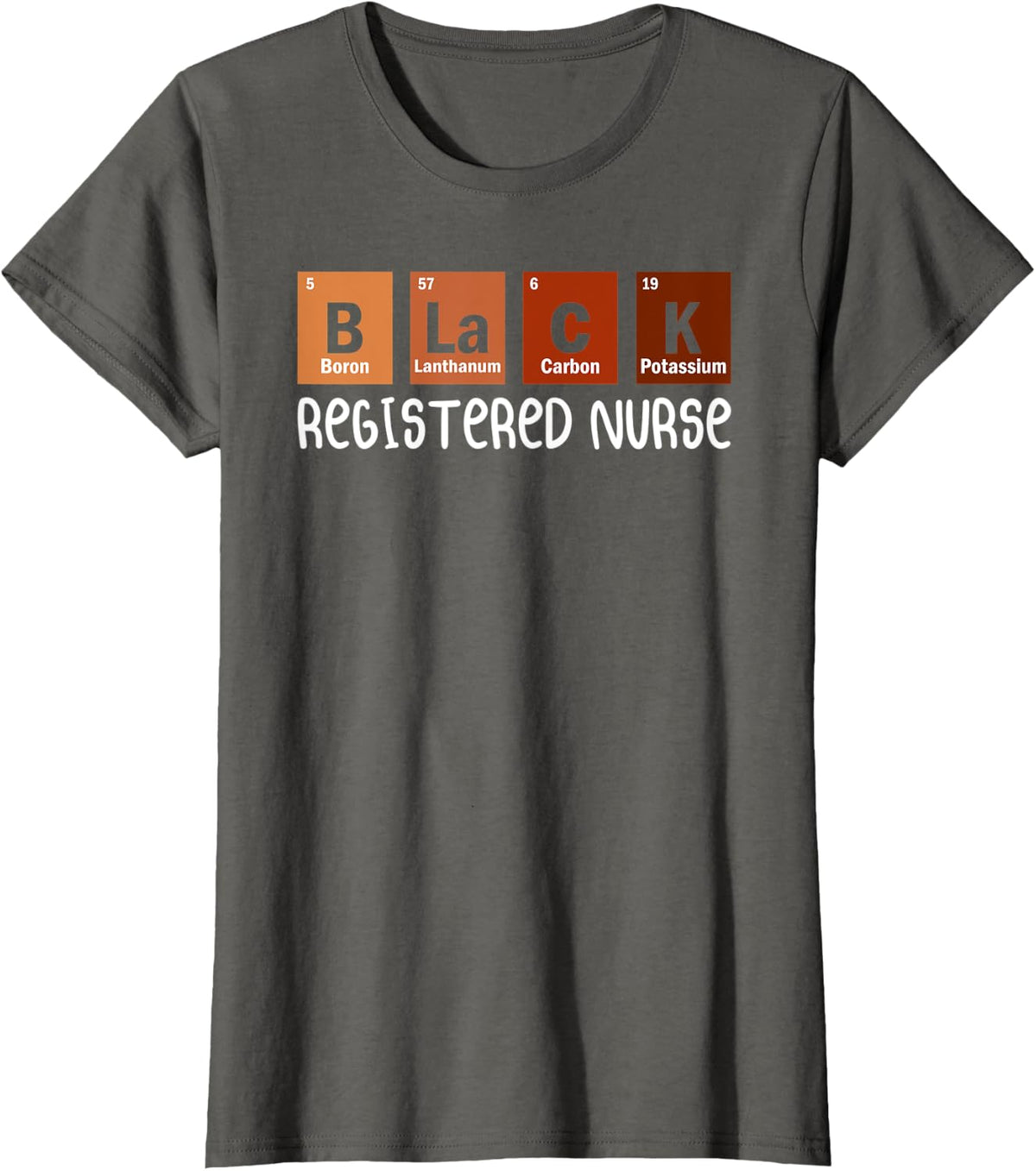 RN Registered Nurse Nurses Day T-Shirt - Asphalt Grey