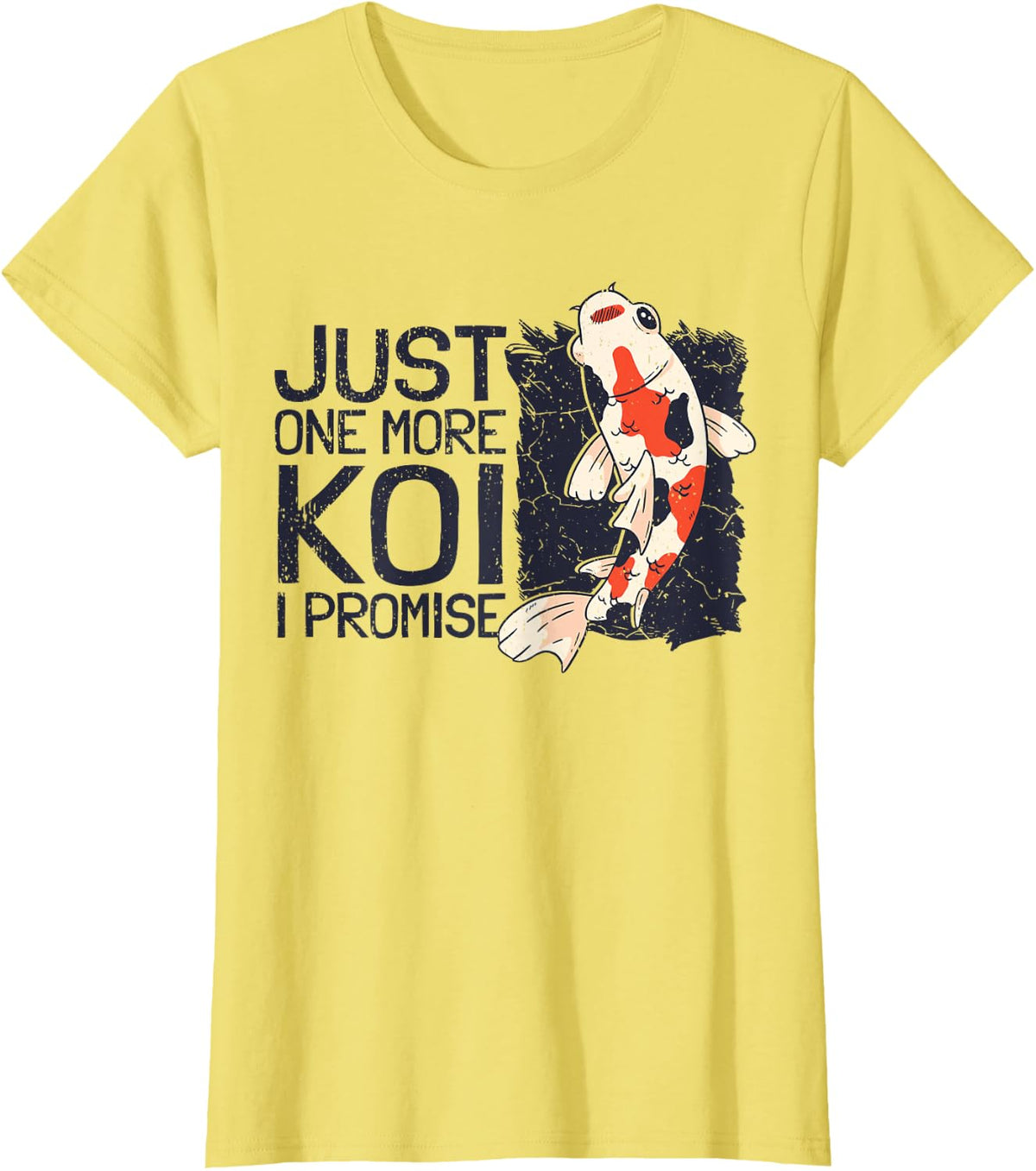Koi Keeper Koi Aquaristics I More Koi T-Shirt - Lemon Yellow
