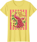 Mahjong Bird Bam Cheers Striped Shirt Mah Jong Player Wine T-Shirt - Lemon Yellow