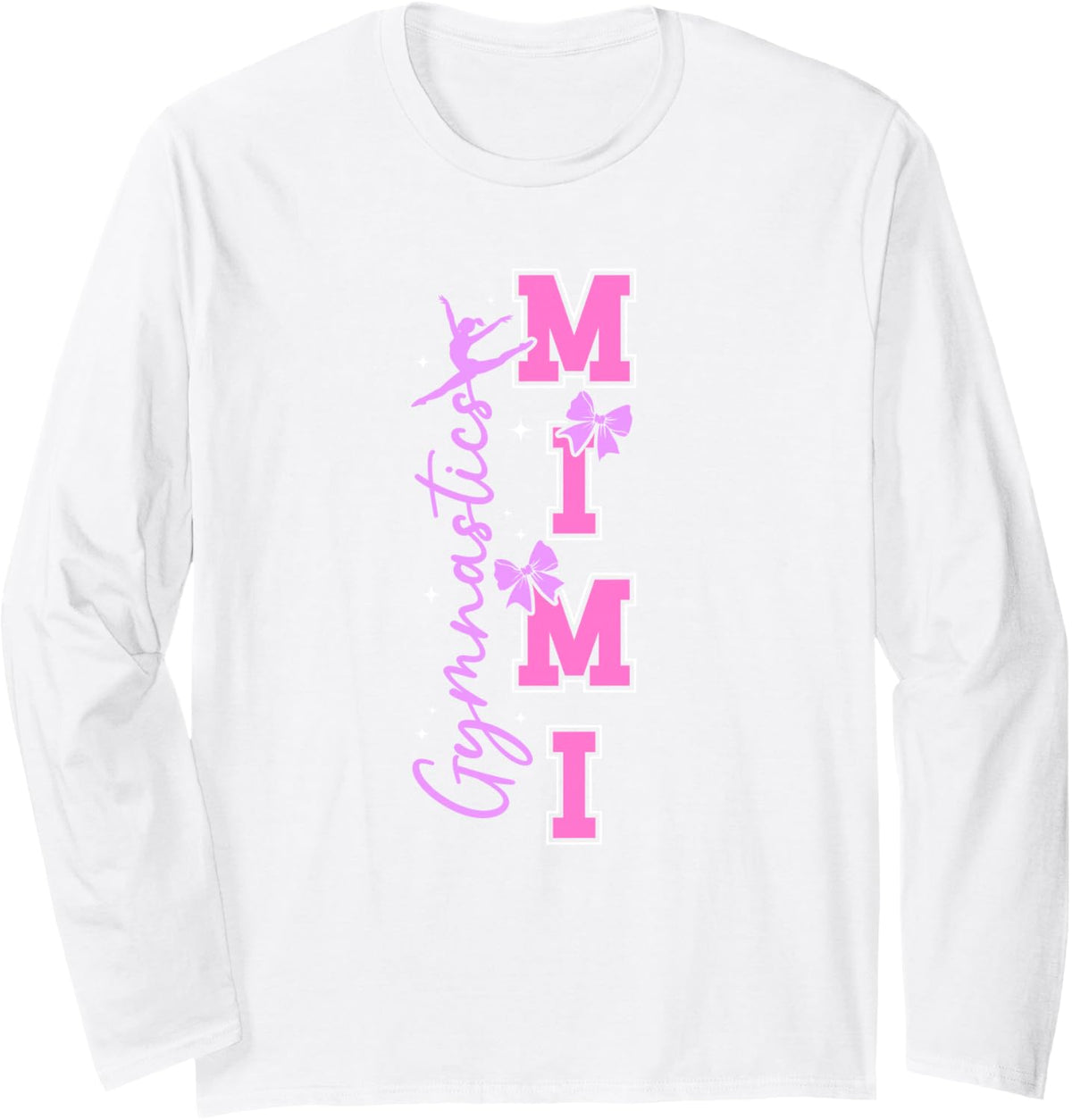 Gymnastics Mimi of A Gymnast Mimi Grandma Long Sleeve T-Shirt - Adult Unisex White