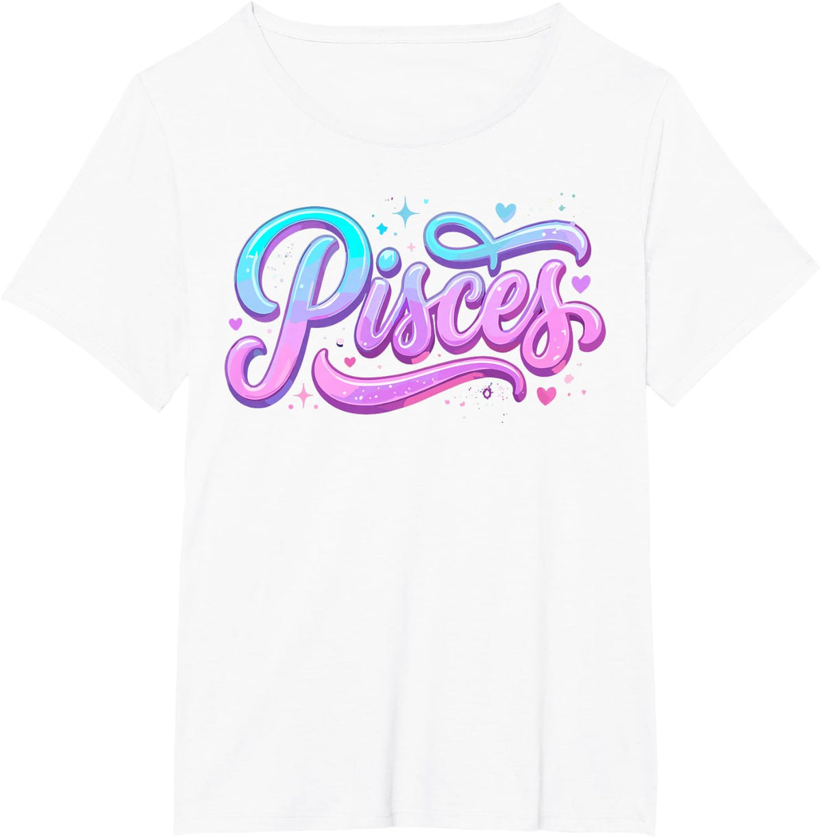Pisces Zodiac Sign Astrology Horoscope Astrological Symbol T-Shirt - White