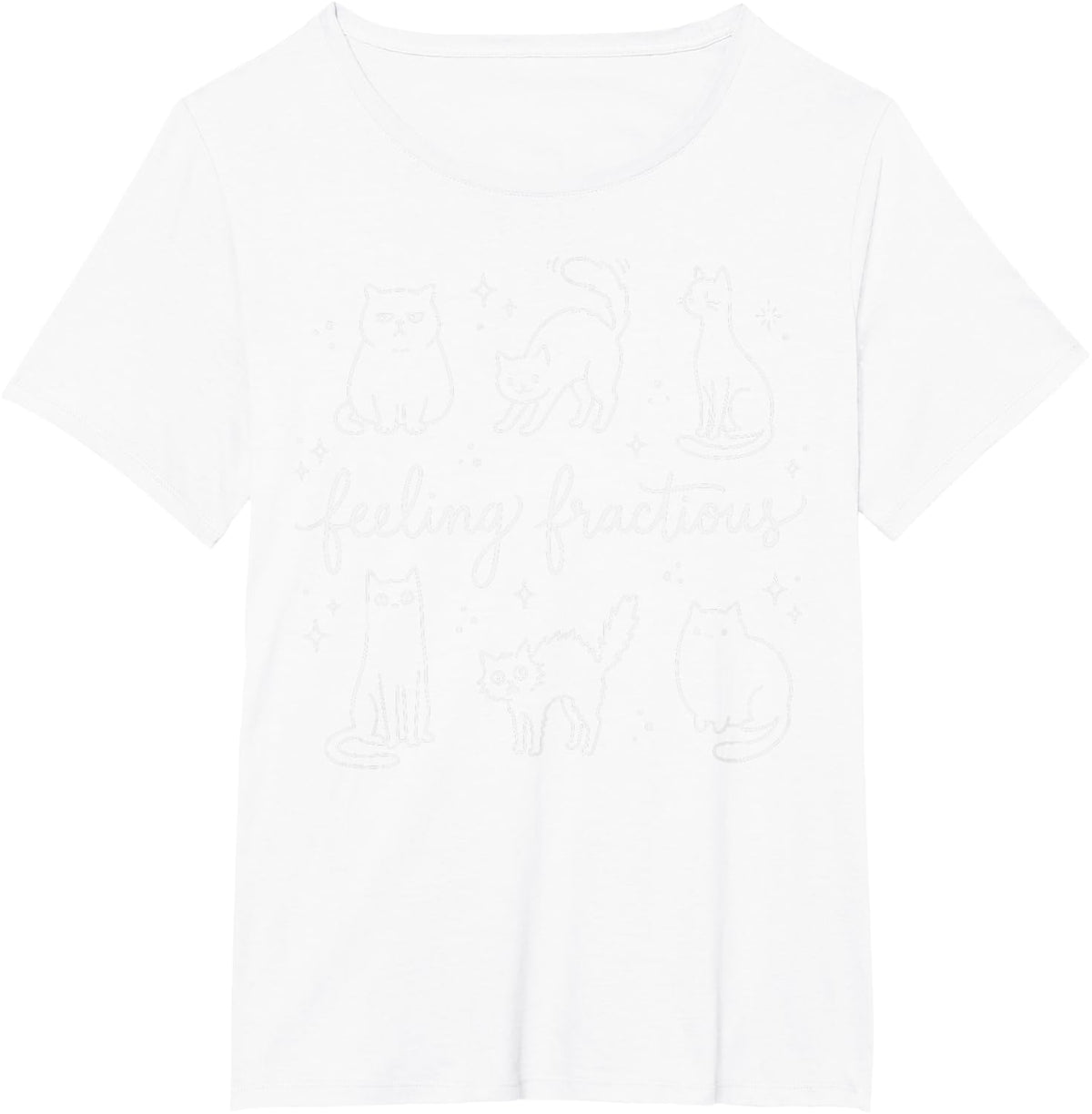 Feeling Fractious Funny Cat Veterinarian Vet Tech Veterinary T-Shirt - White